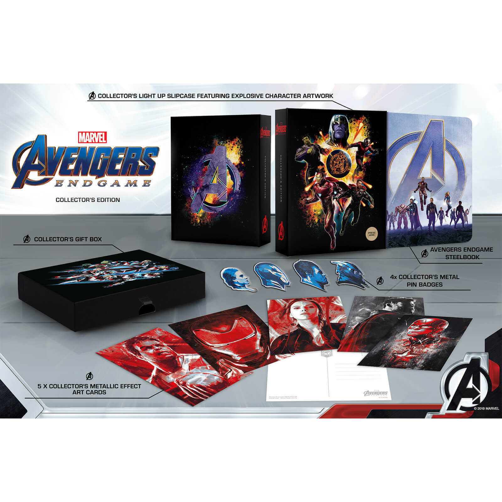Avengers Endgame 3d Zavvi Uk Exclusive Collector S Edition