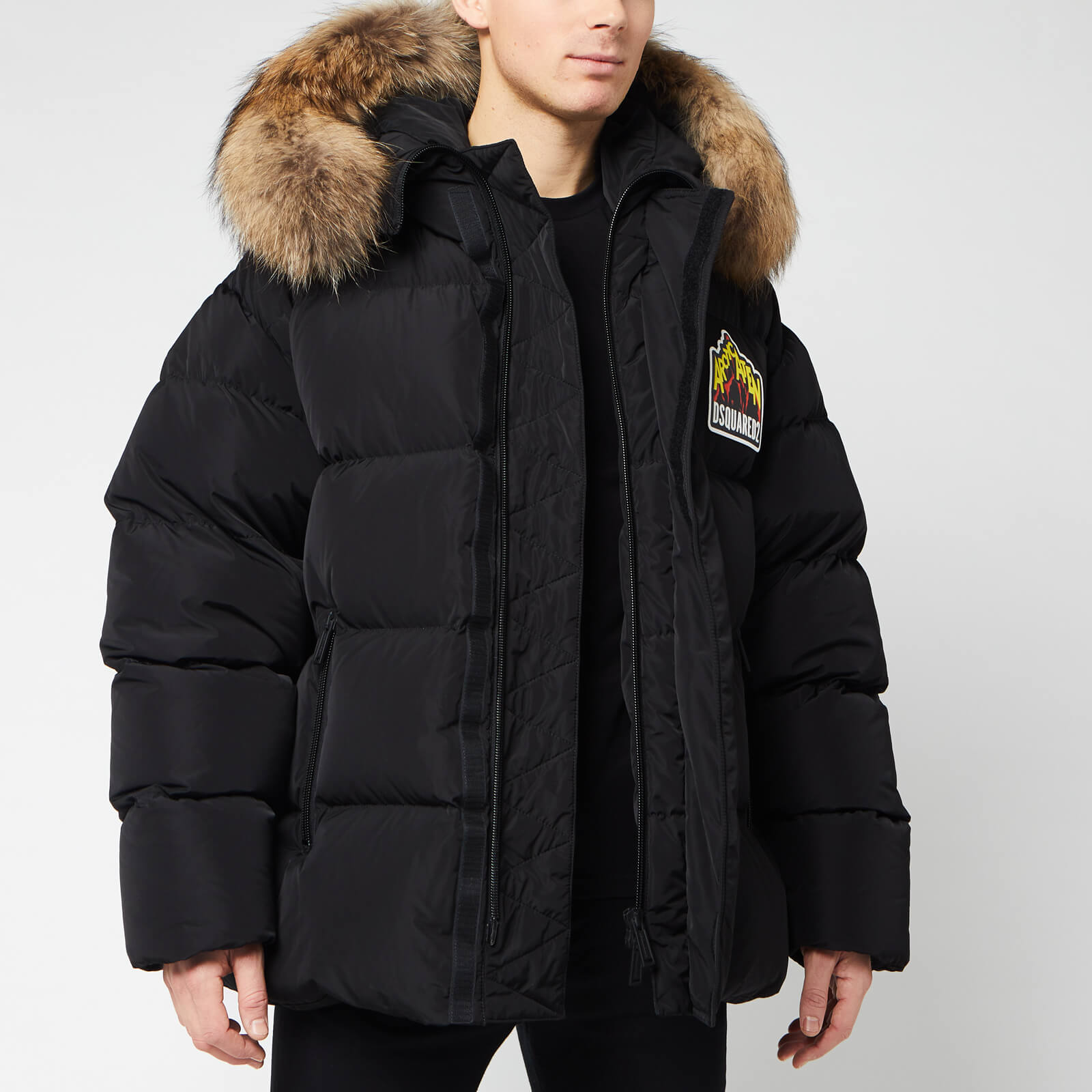 dsquared fur bomber jacket