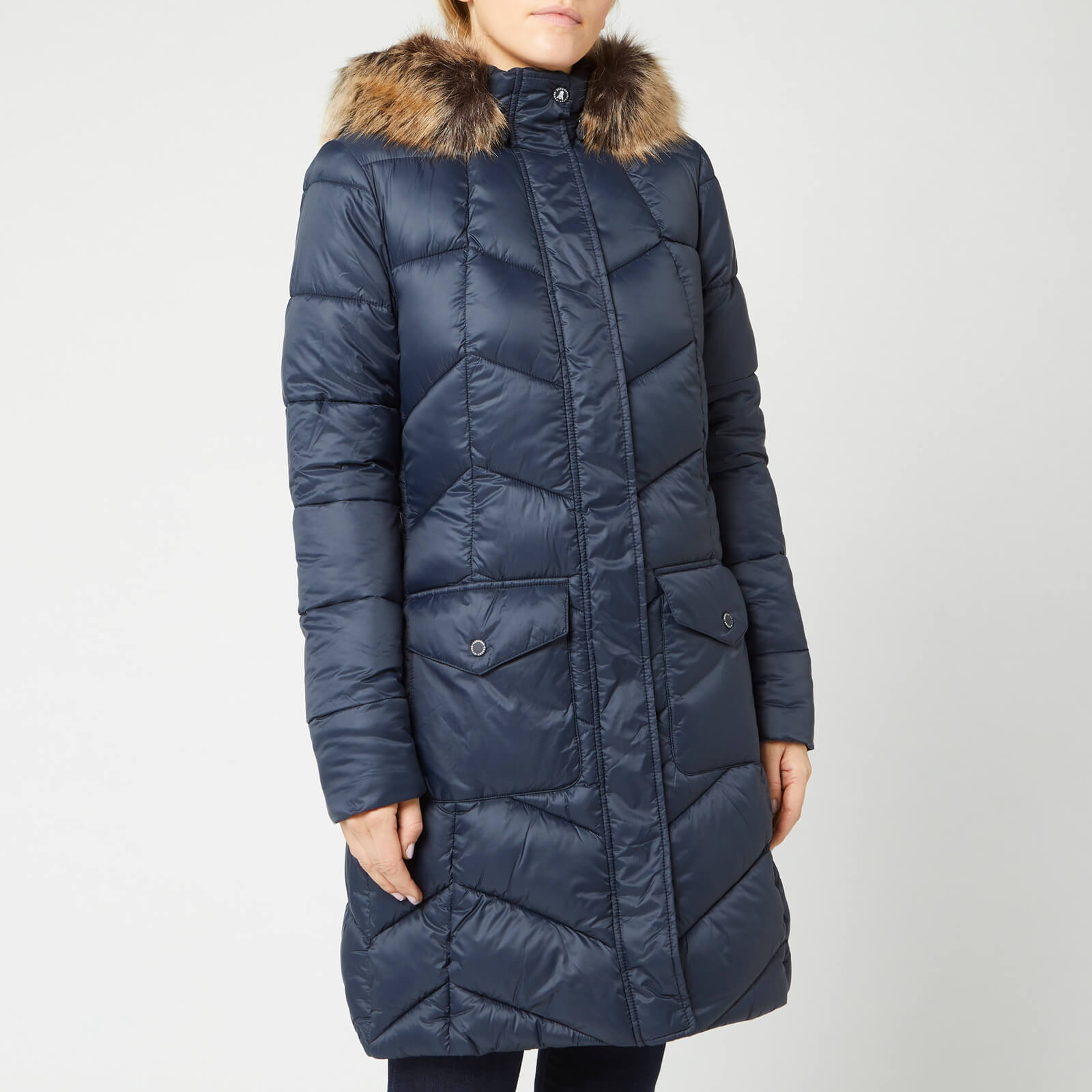 Barbour clam quilted hooded jacket hot sale