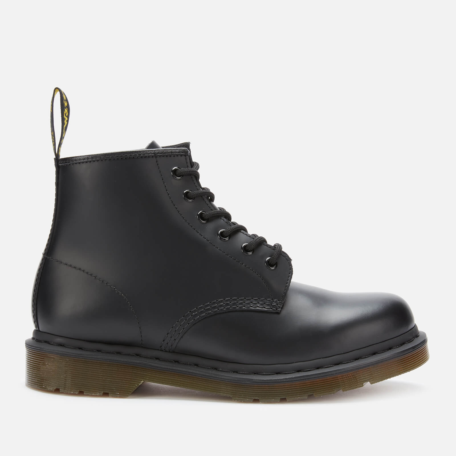 Dr Martens 101 Smooth Leather 6 Eye Boots Black Thehut Com