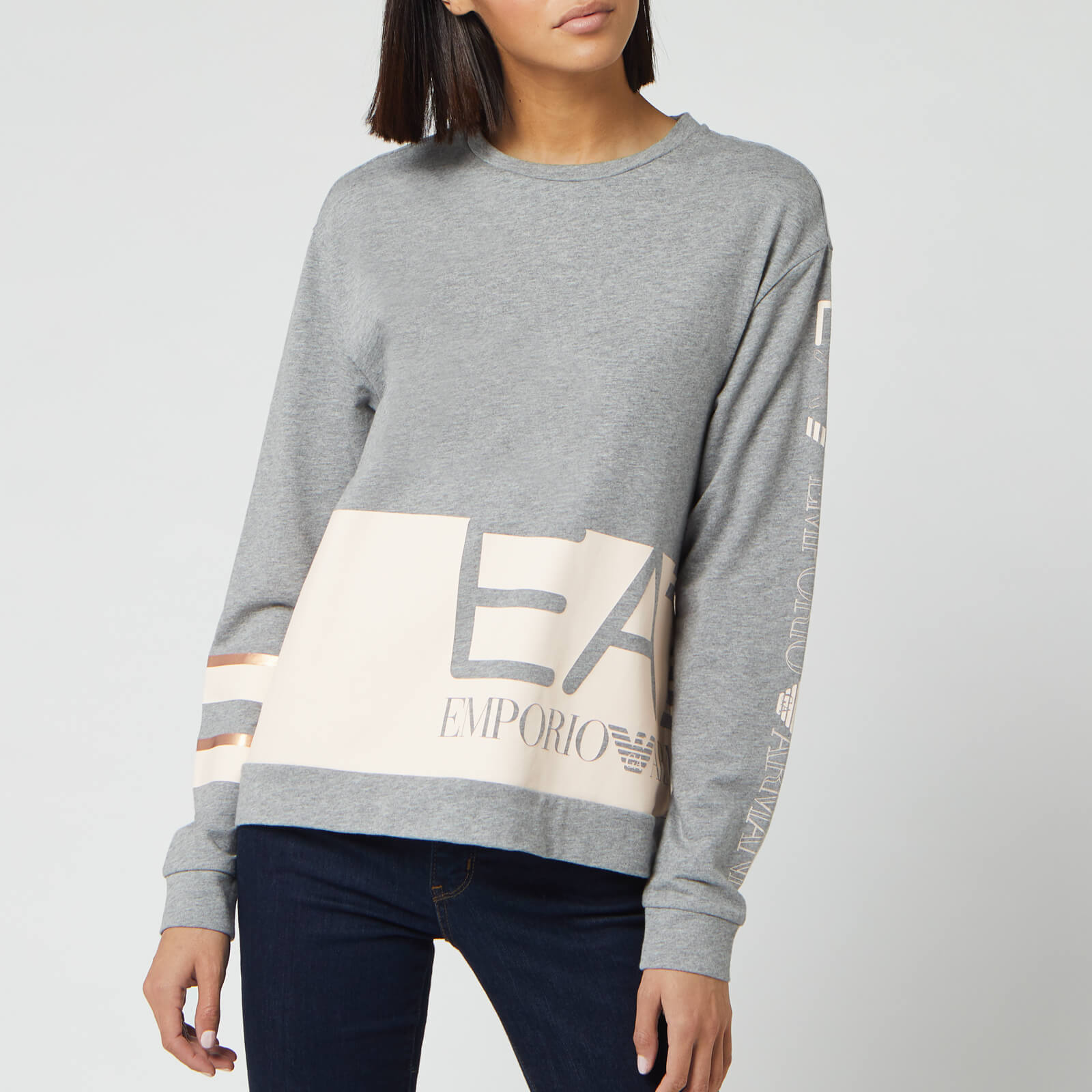 emporio armani block colour sweatshirt