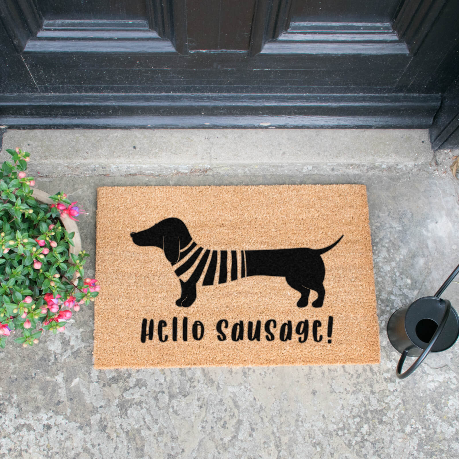 Hello Sausage Doormat Iwoot Uk