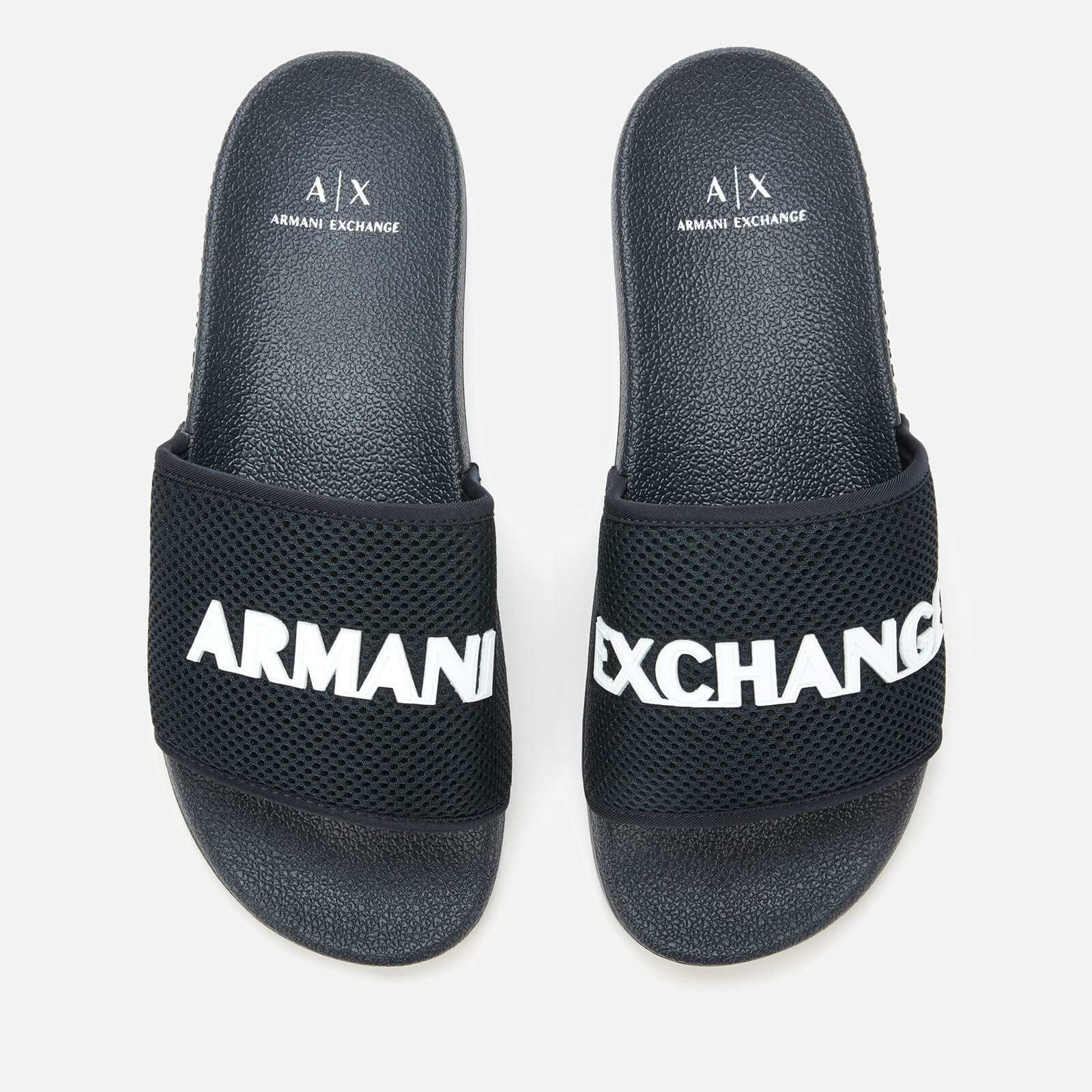 armani exchange men's slides