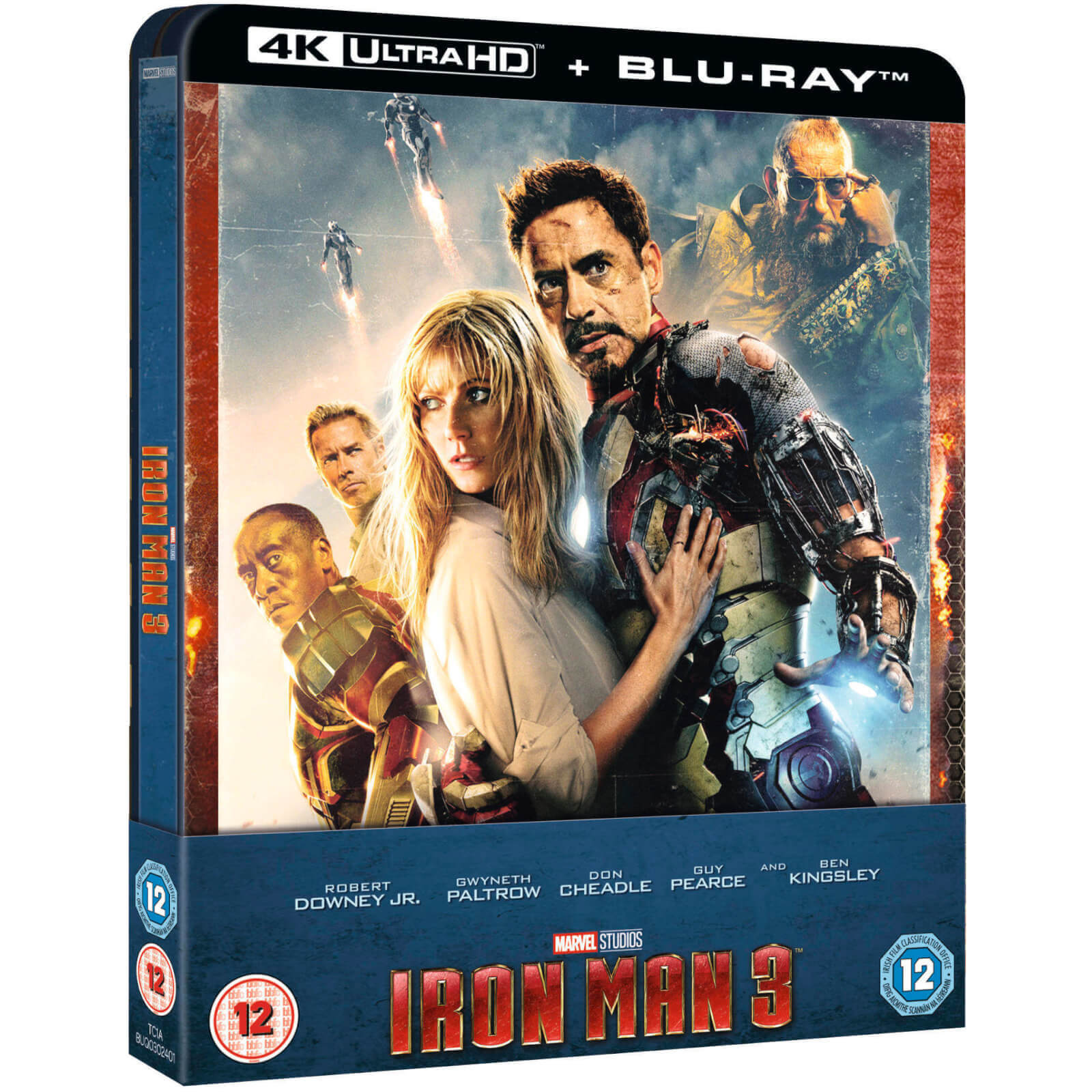Iron Man 3 4k Ultra Hd Zavvi Exclusive Steelbook Blu Ray Zavvi Uk