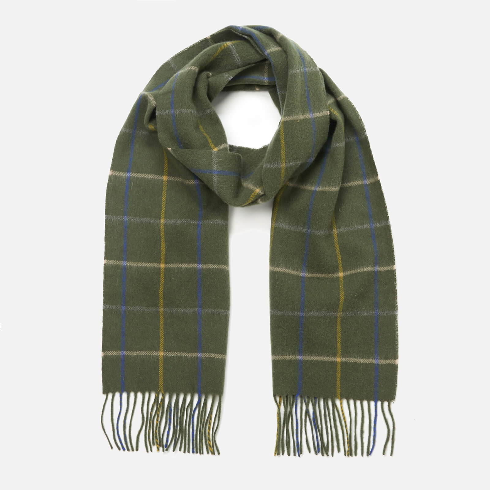 barbour scarf green 
