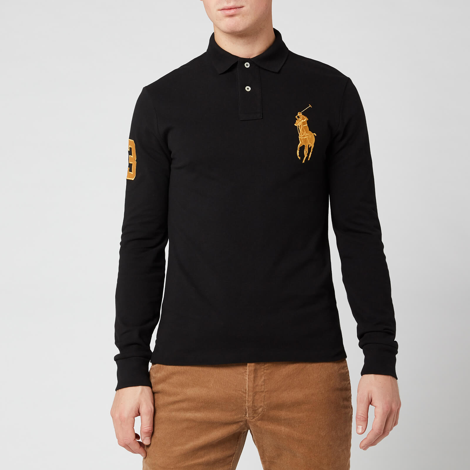 black and gold ralph lauren polo shirt