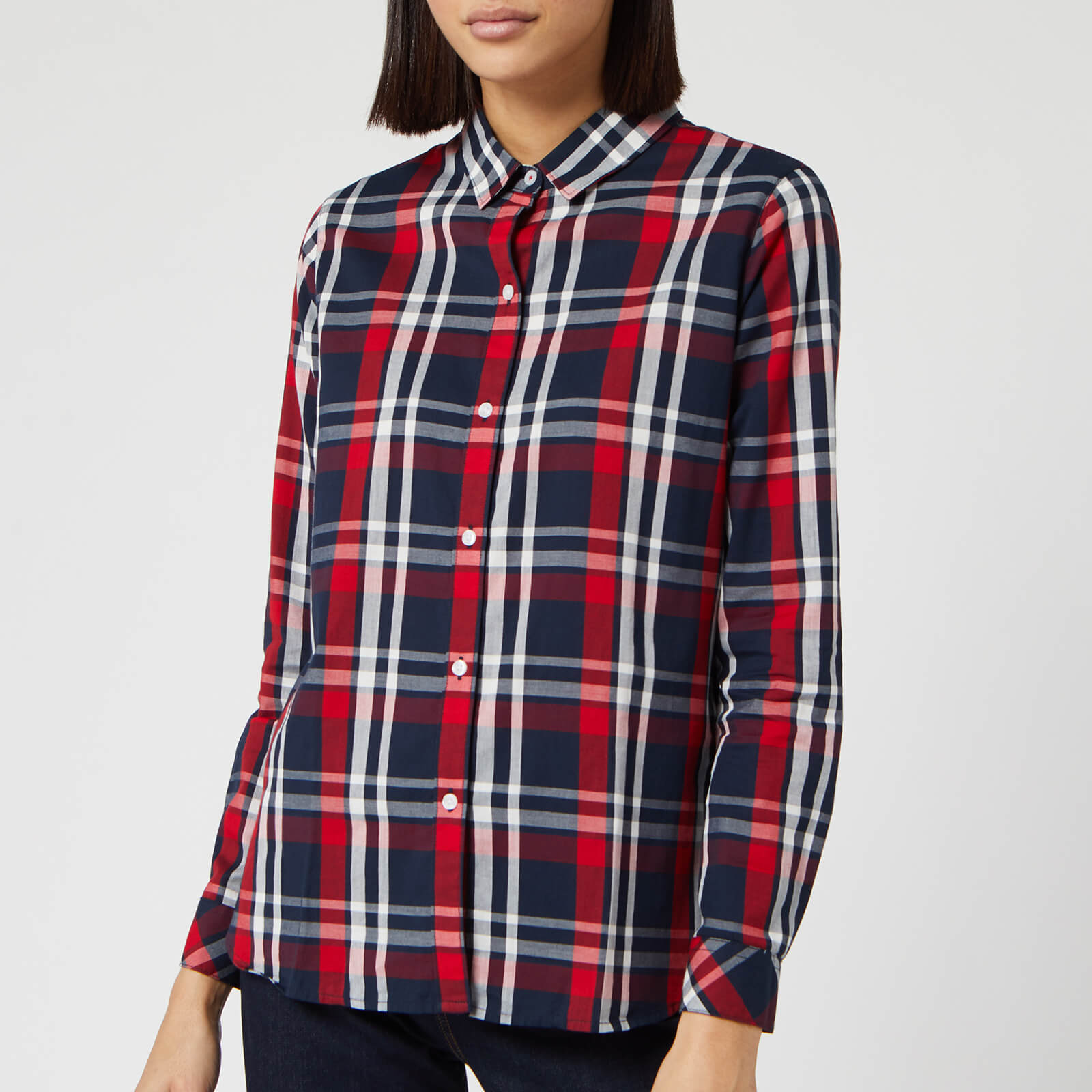 barbour shirts womens navy