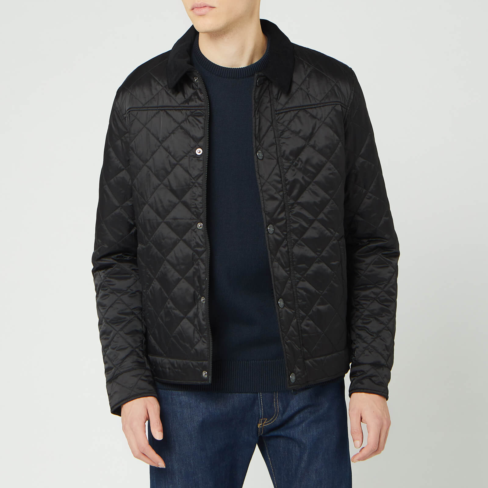 levi's men's cotton diamond quilted shirt jacket