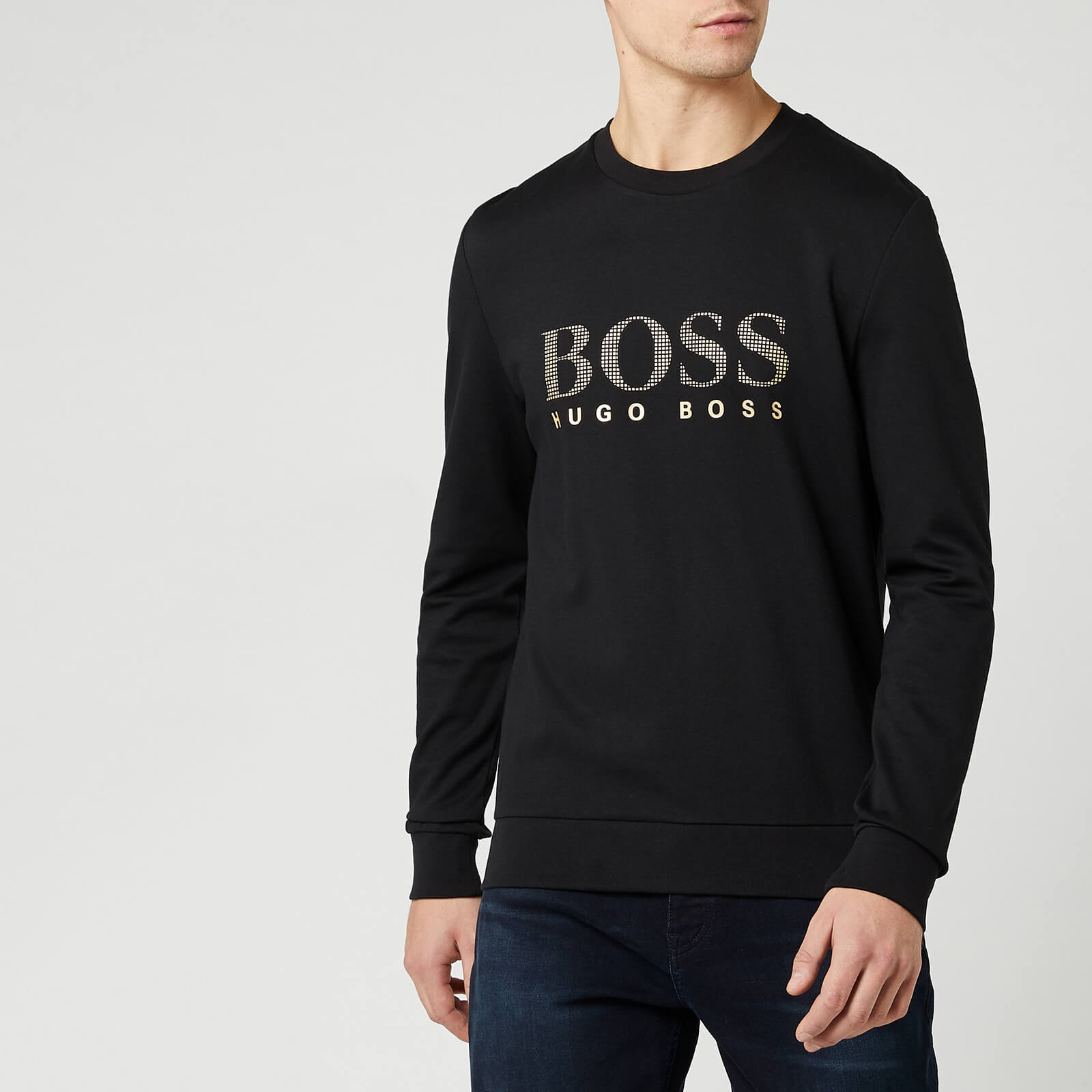 men's black hugo boss sweatshirts