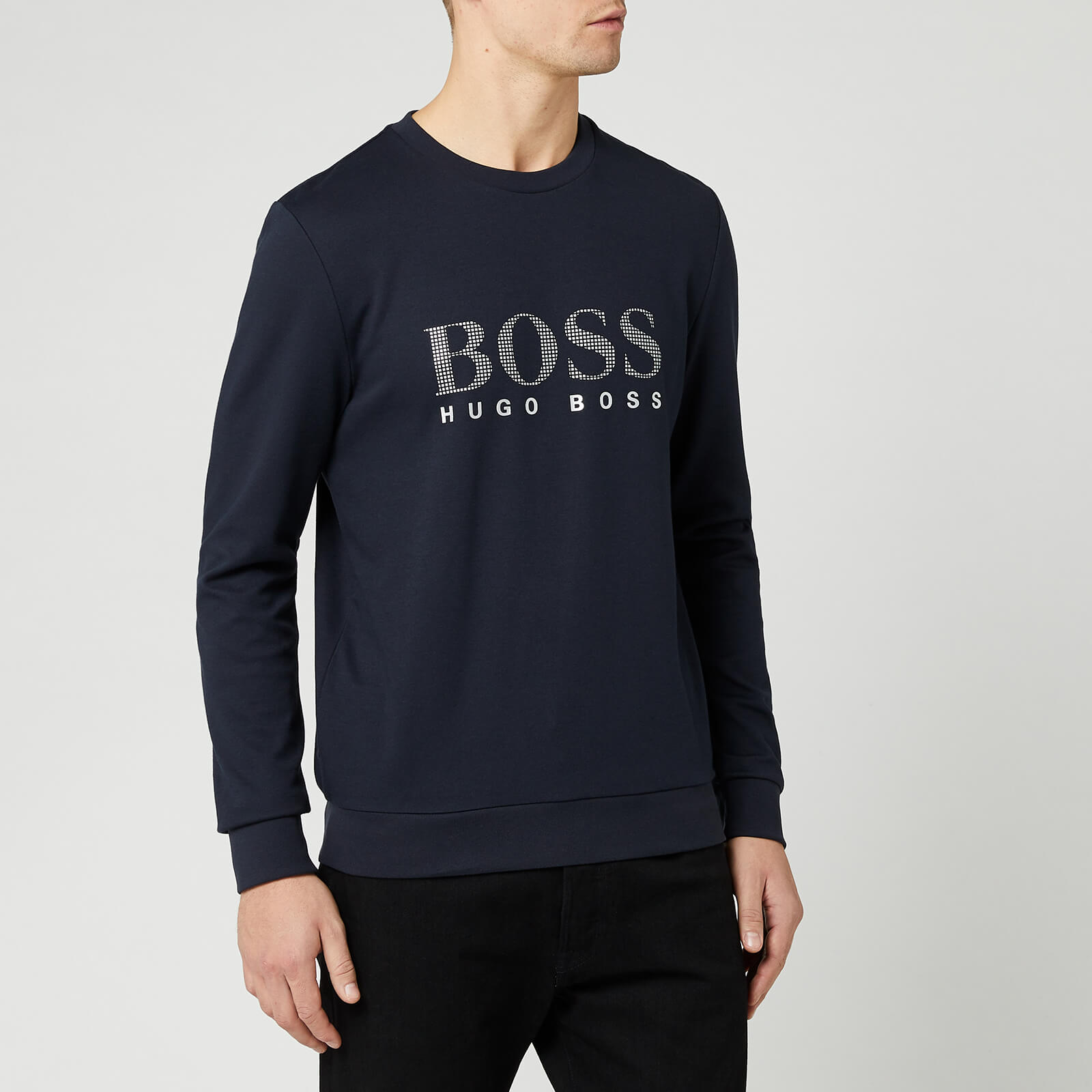 navy hugo boss sweatshirt