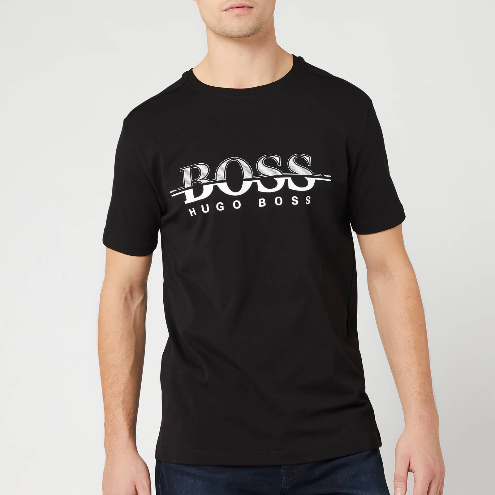 hugo boss mens black shirt