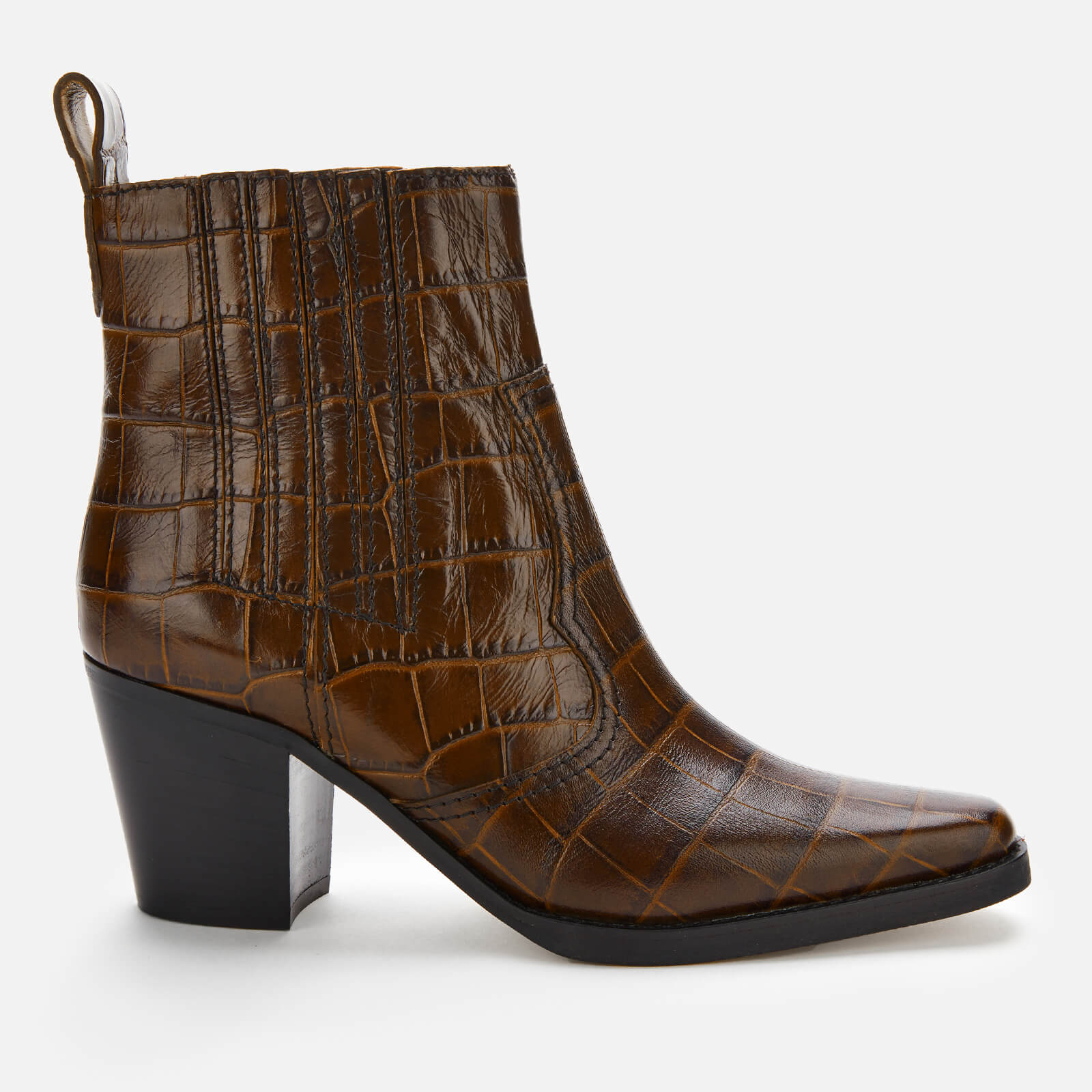 ganni croc boots