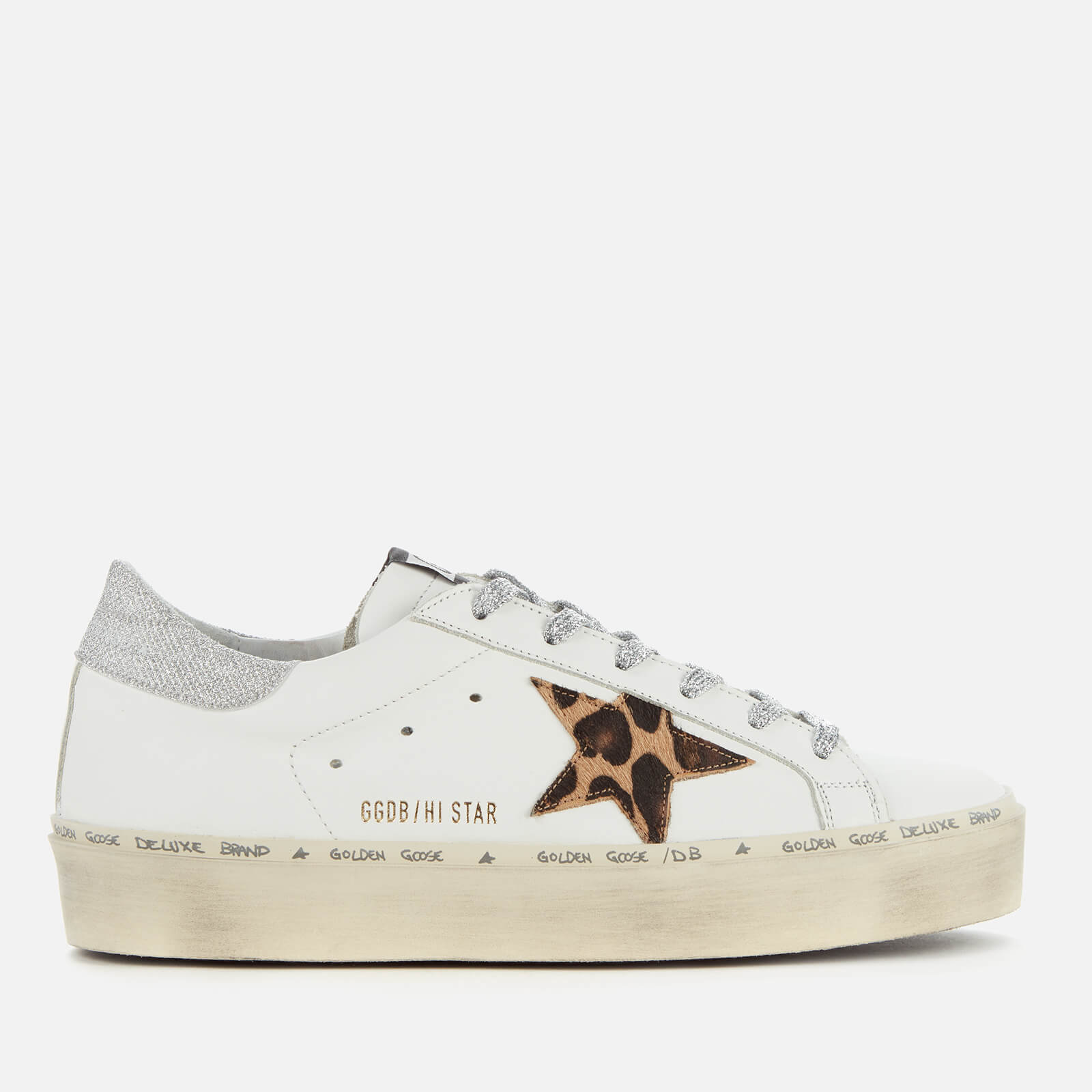 golden goose with leopard laces