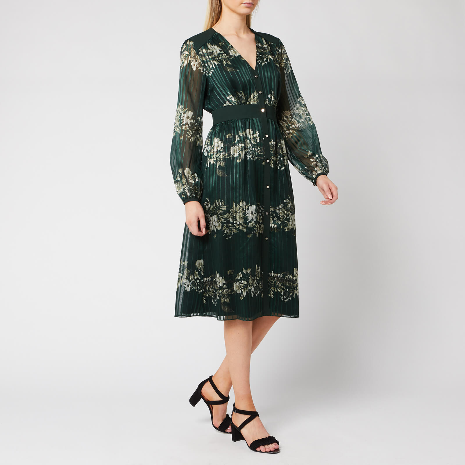 ted baker anneah dress green