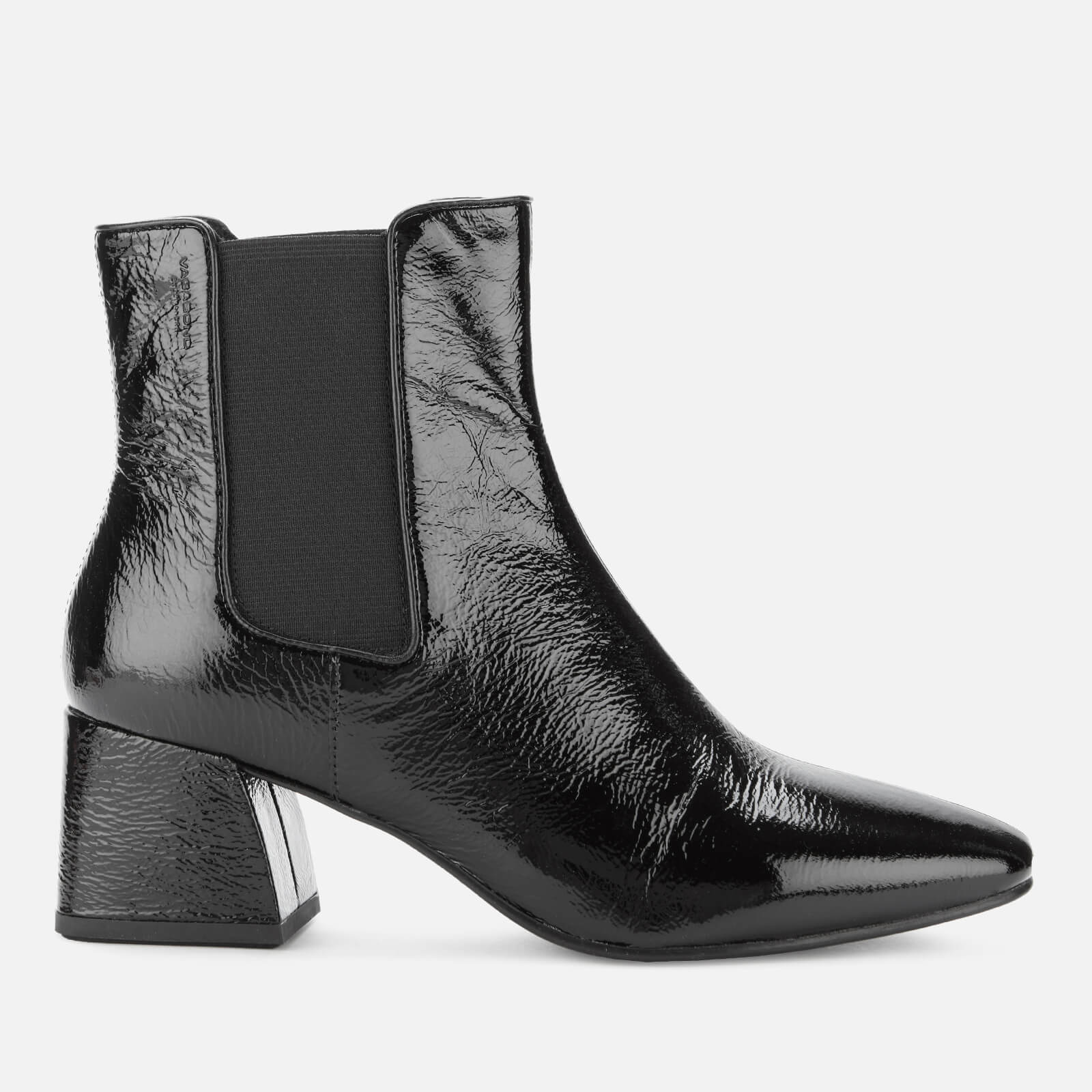 patent heeled chelsea boots