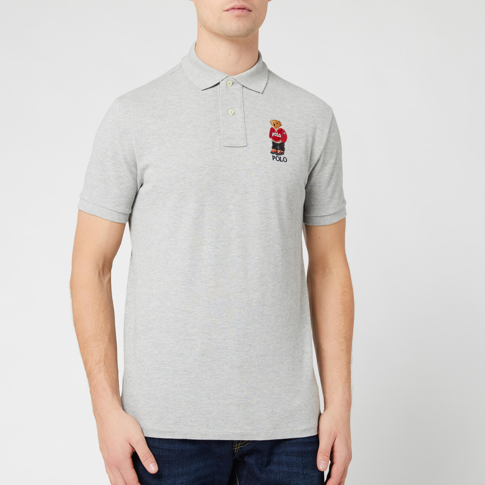 mens polo shirt with bear logo
