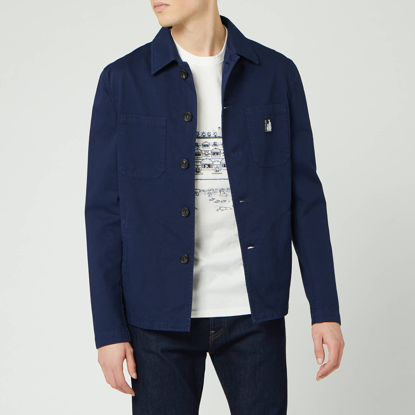 mens navy worker jacket