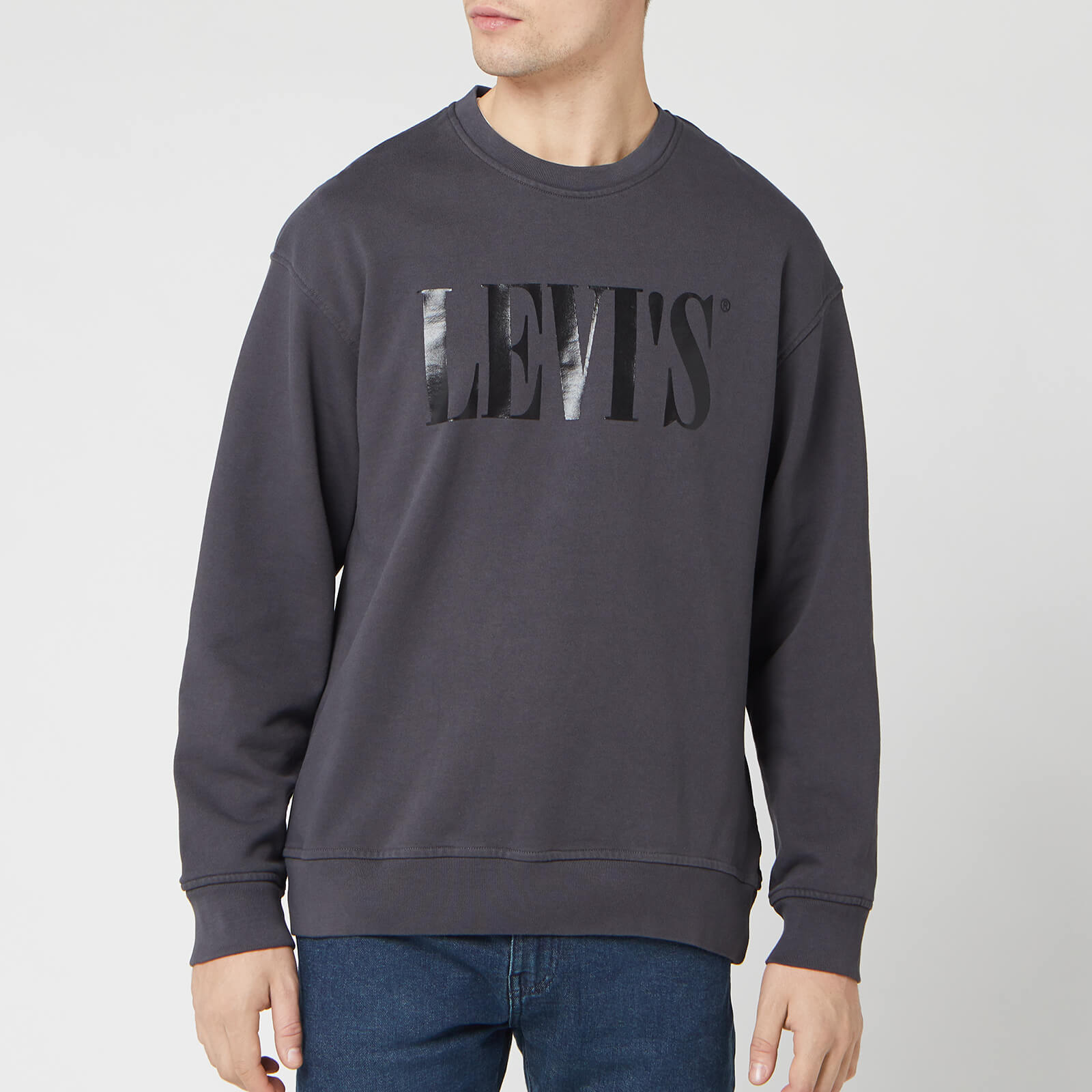 levi's grey sweatshirt mens