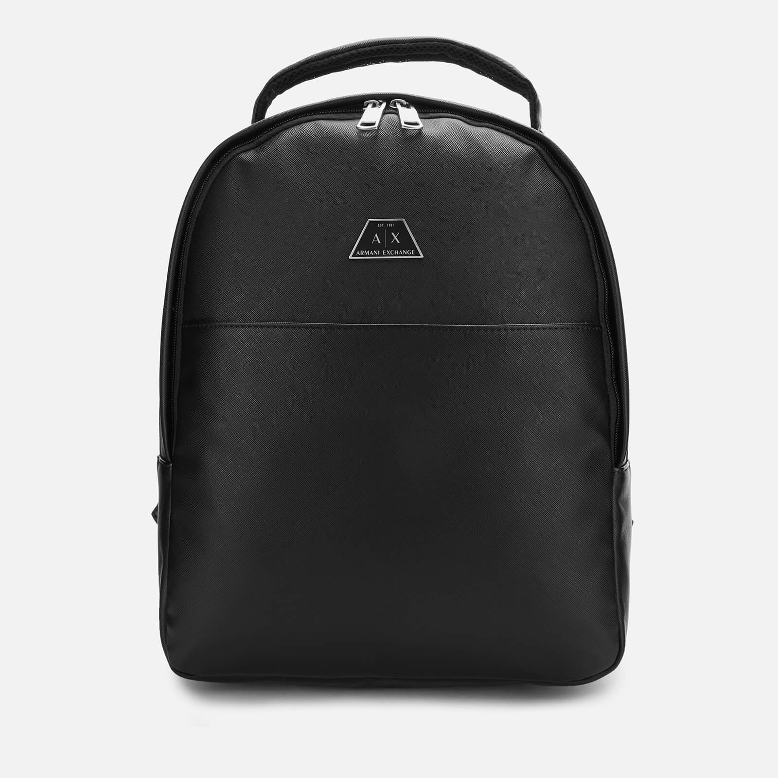 armani exchange logo backpack