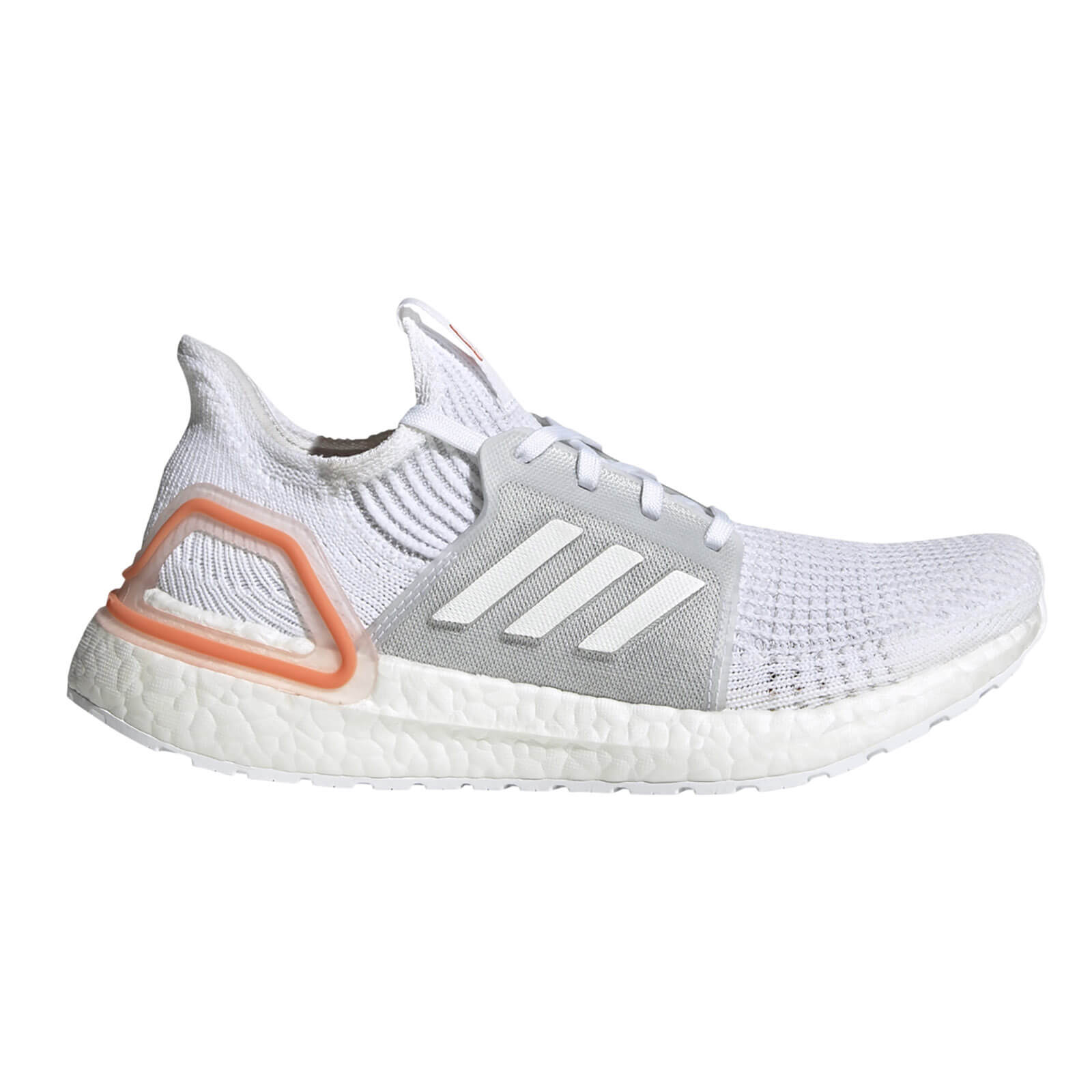 white and orange ultra boost