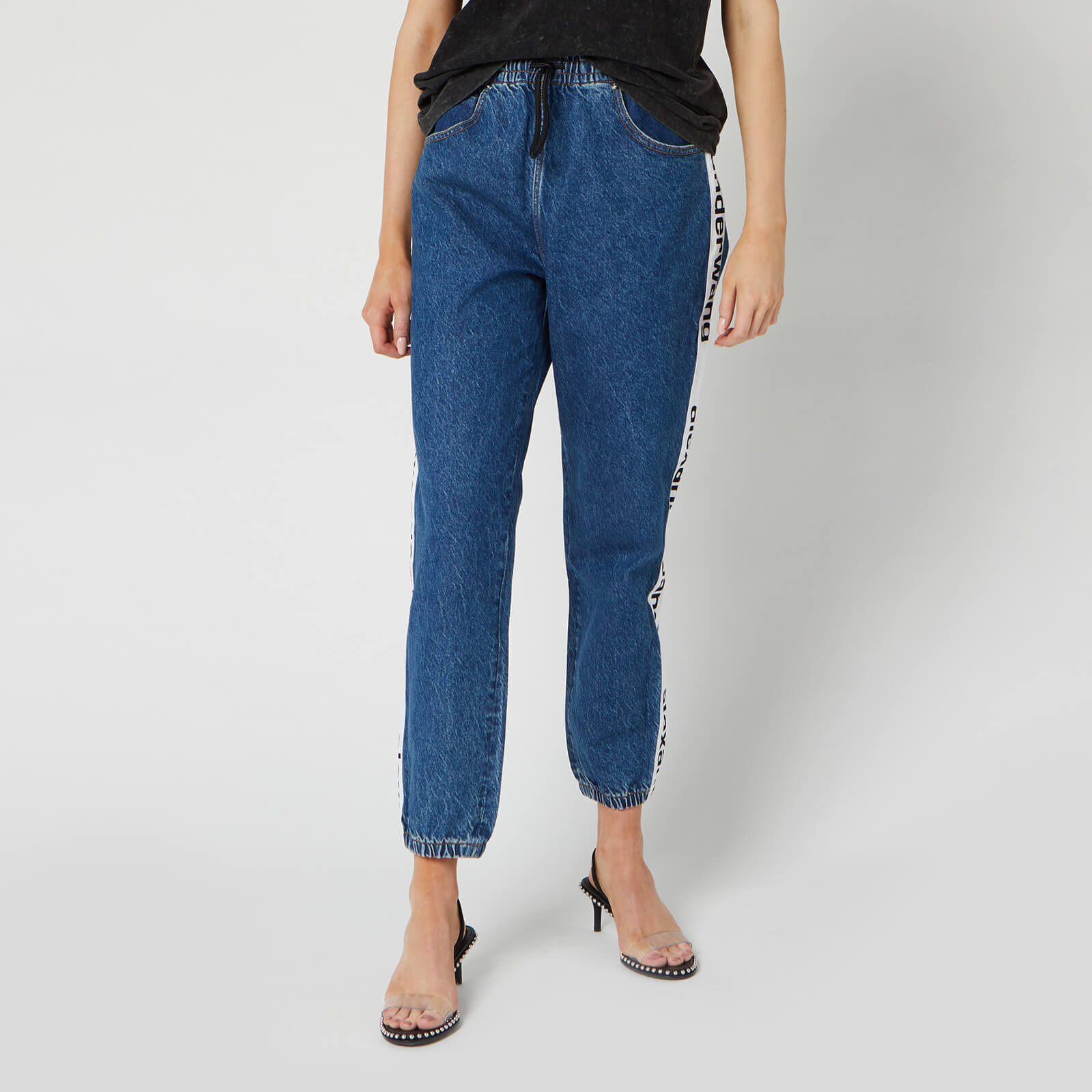 alexander wang denim joggers