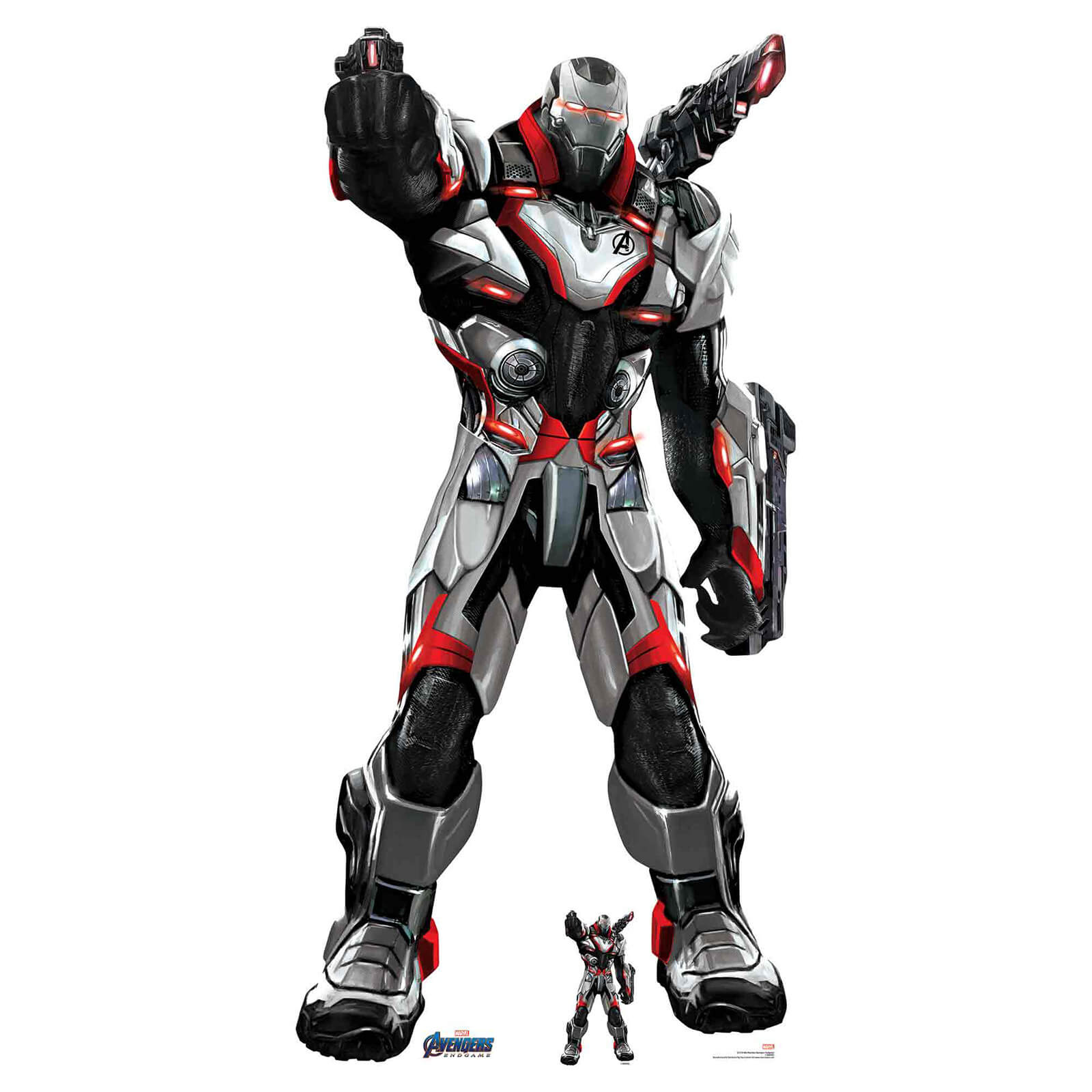 Marvel War Machine Quantum Suit Avengers Endgame Life Size Cut Out
