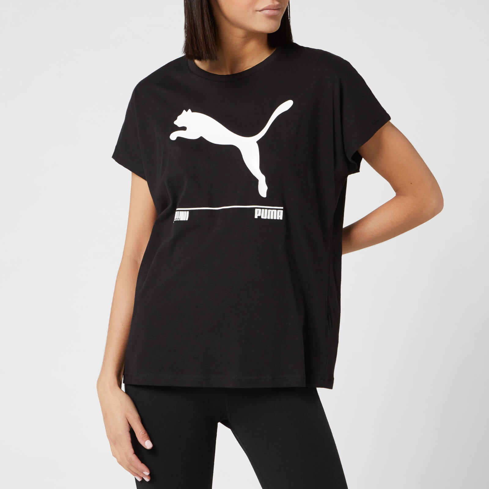 puma black t shirts for womens