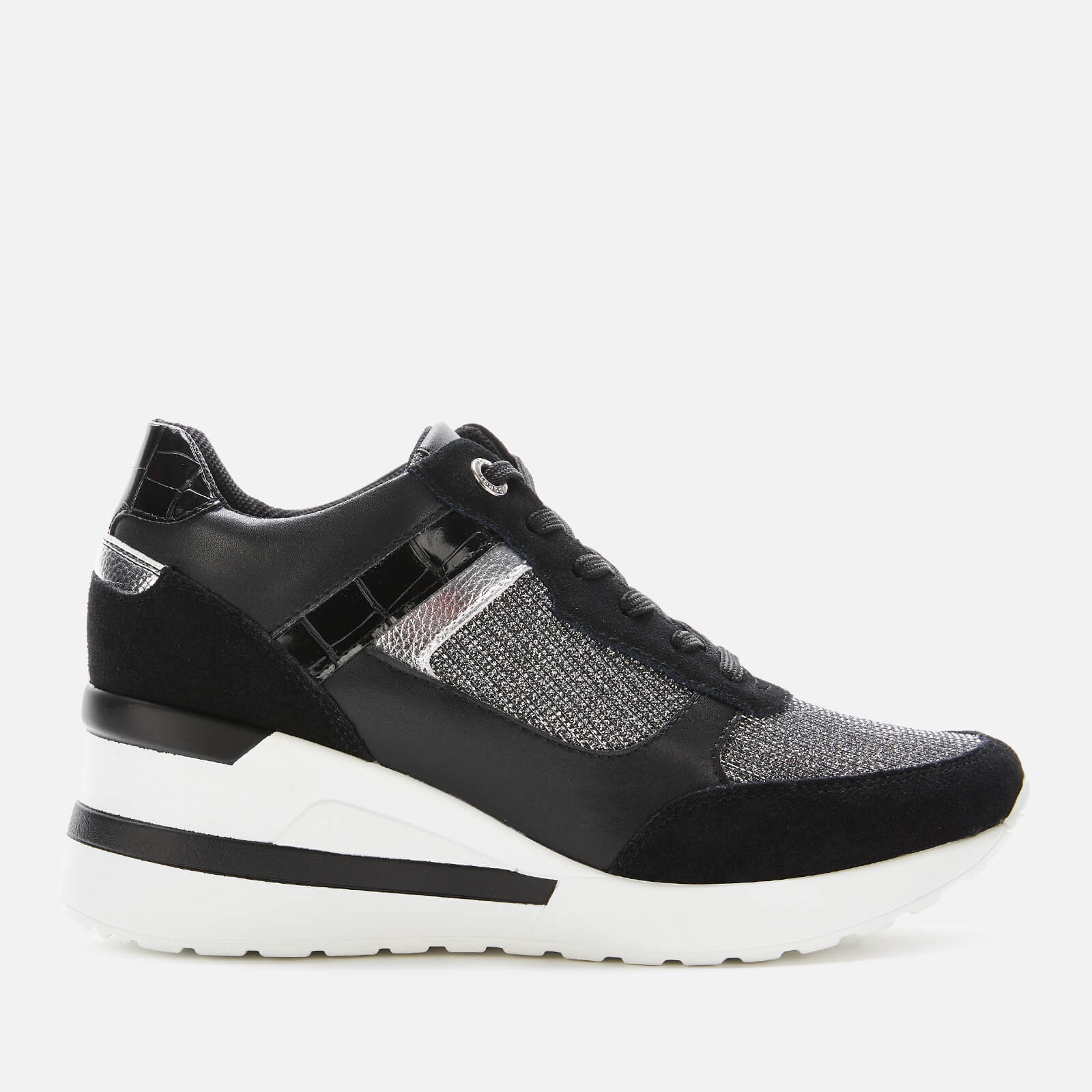 black heeled trainers