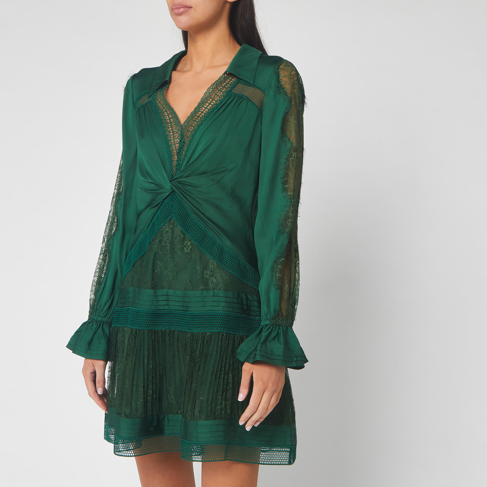 Green Self Portrait Dress Best Sale, UP TO 58% OFF | www.ldeventos.com