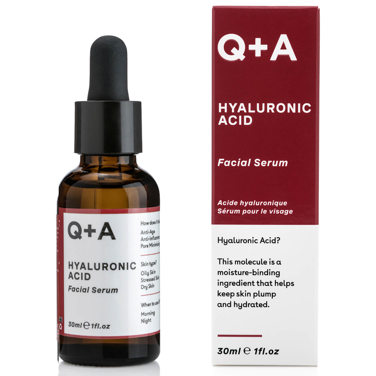 Q A Hyaluronic Acid Facial Serum 30ml Skinstore