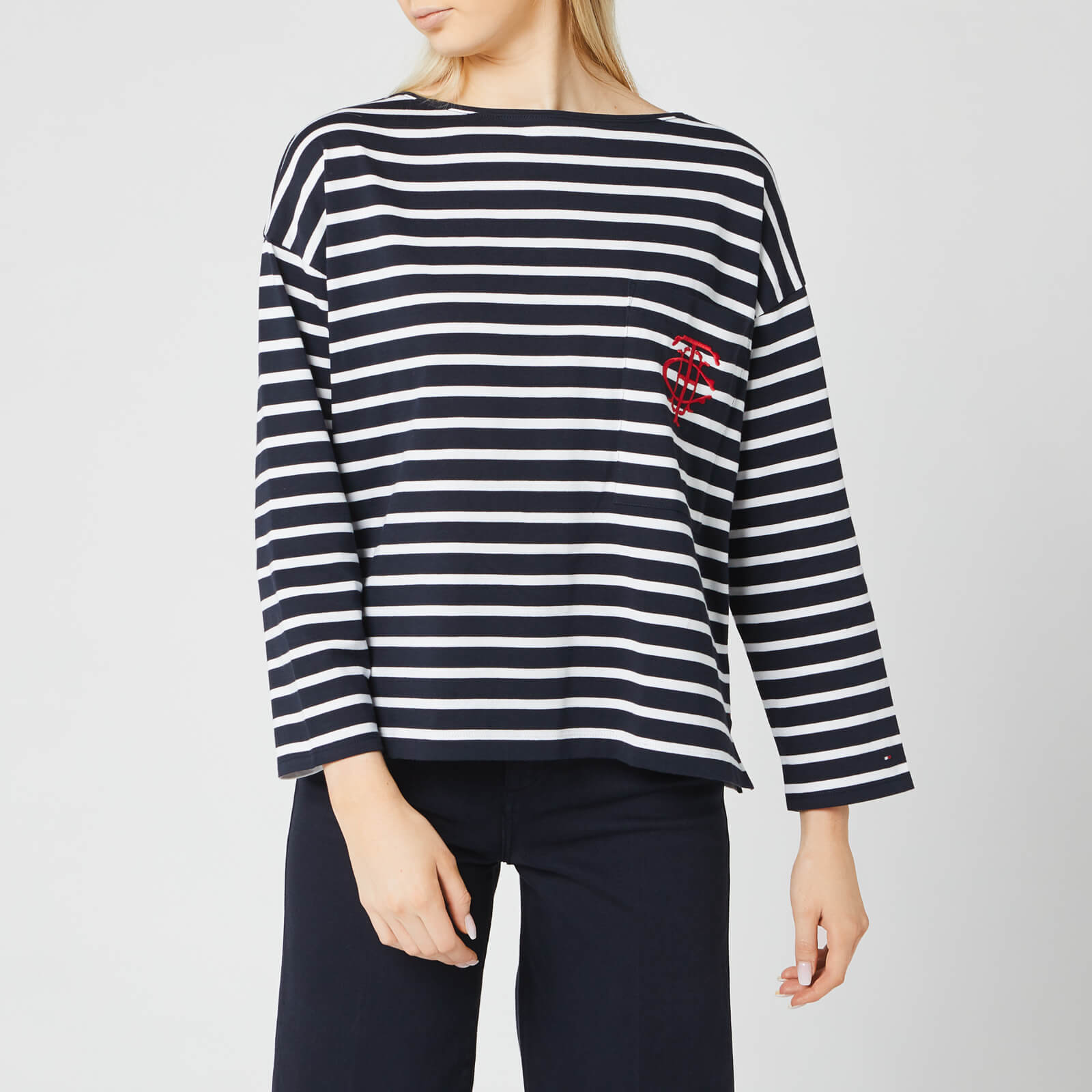 womens long sleeve tommy hilfiger top