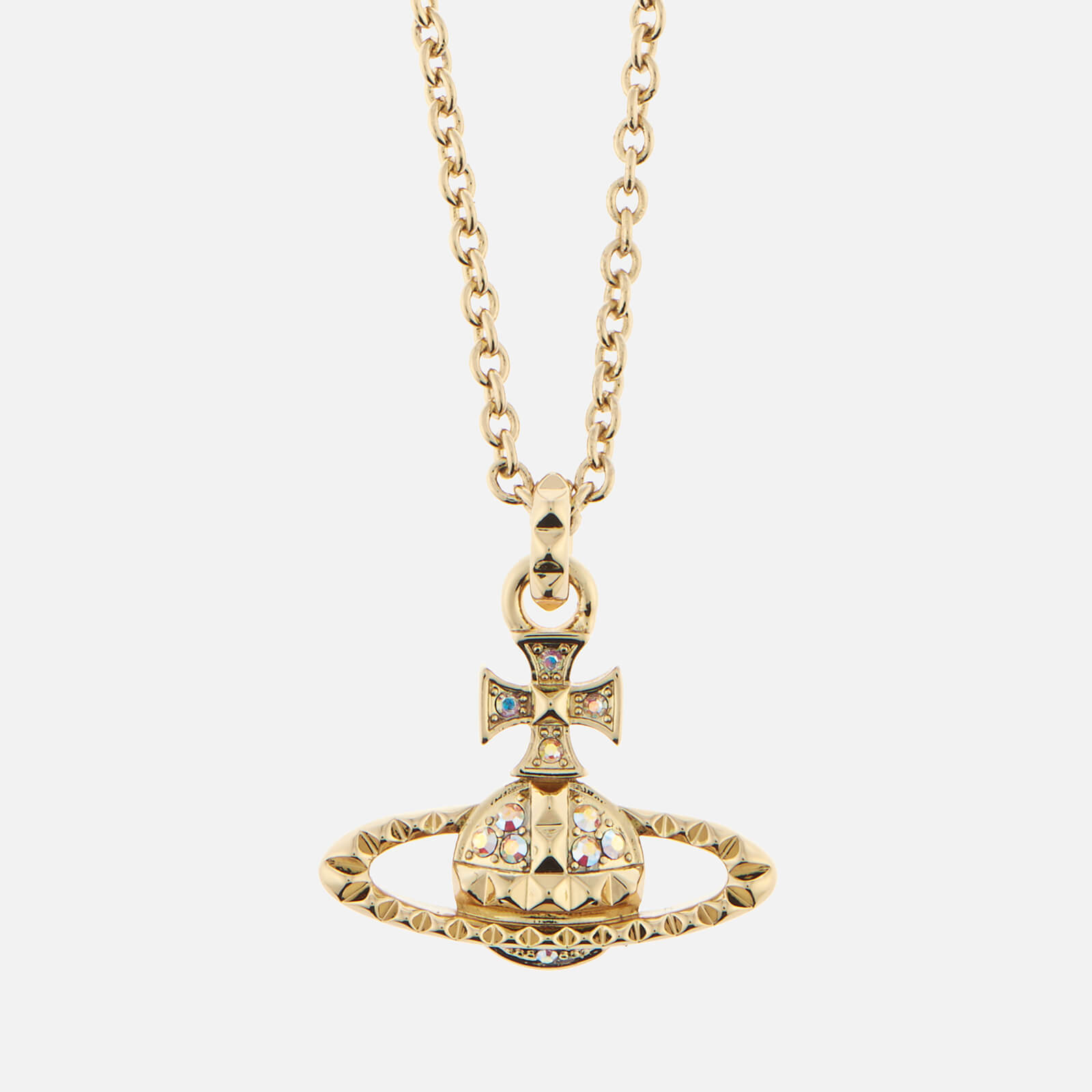 vivienne westwood mayfair bas relief pendant pink gold