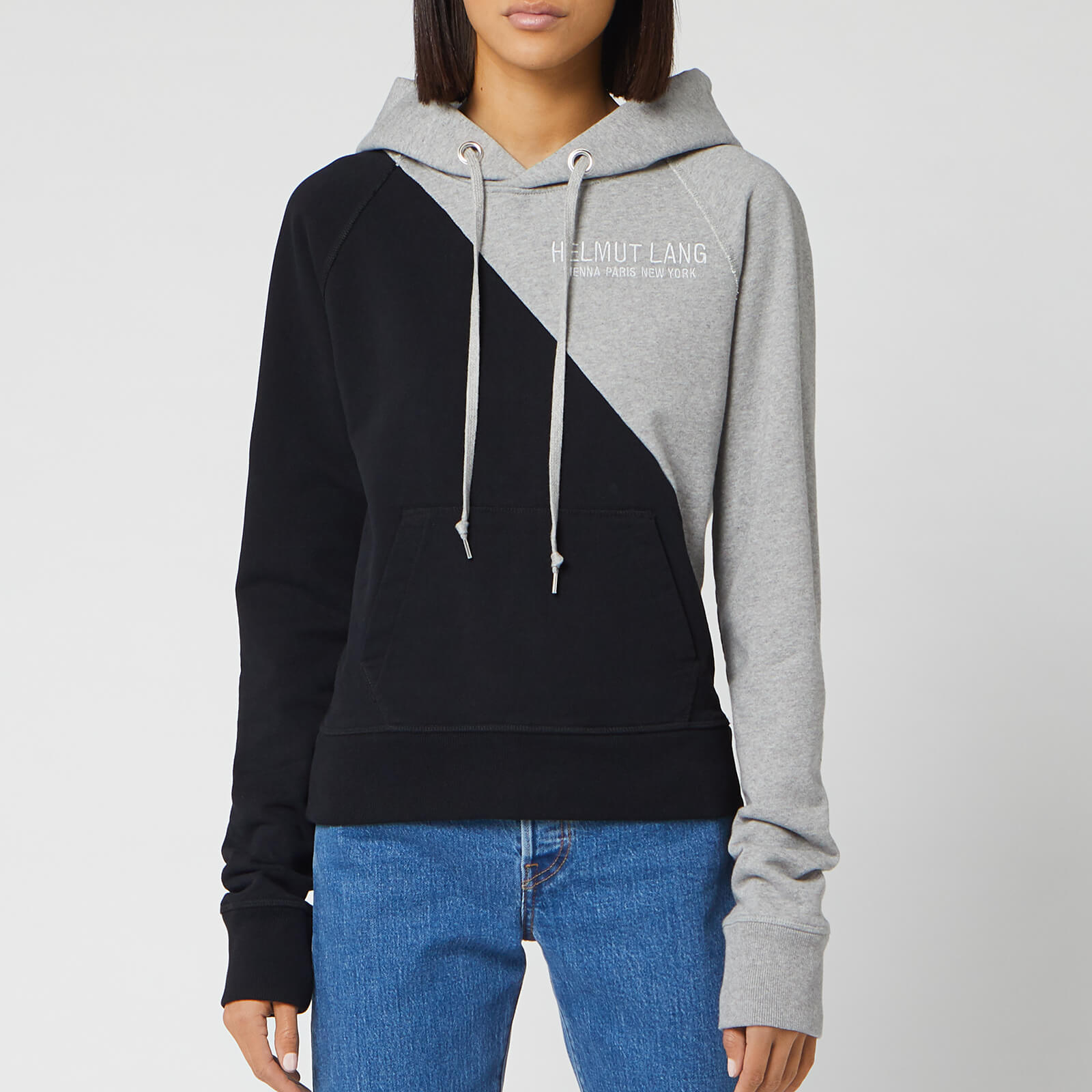 Helmut Lang Women S Slim Hoody Eagle Basalt Black Free Uk
