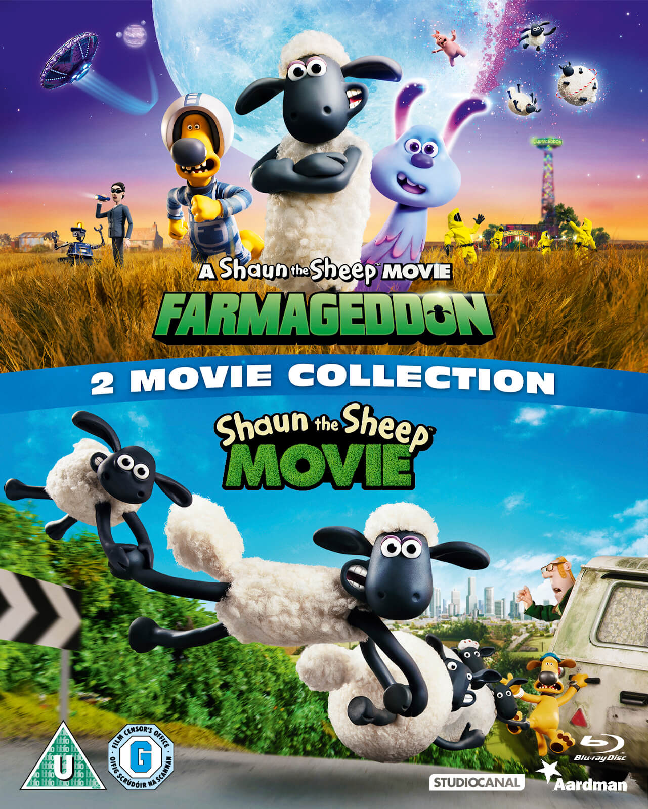 The Shaun The Sheep 2 Movie Collection Blu Ray Zavvi Us