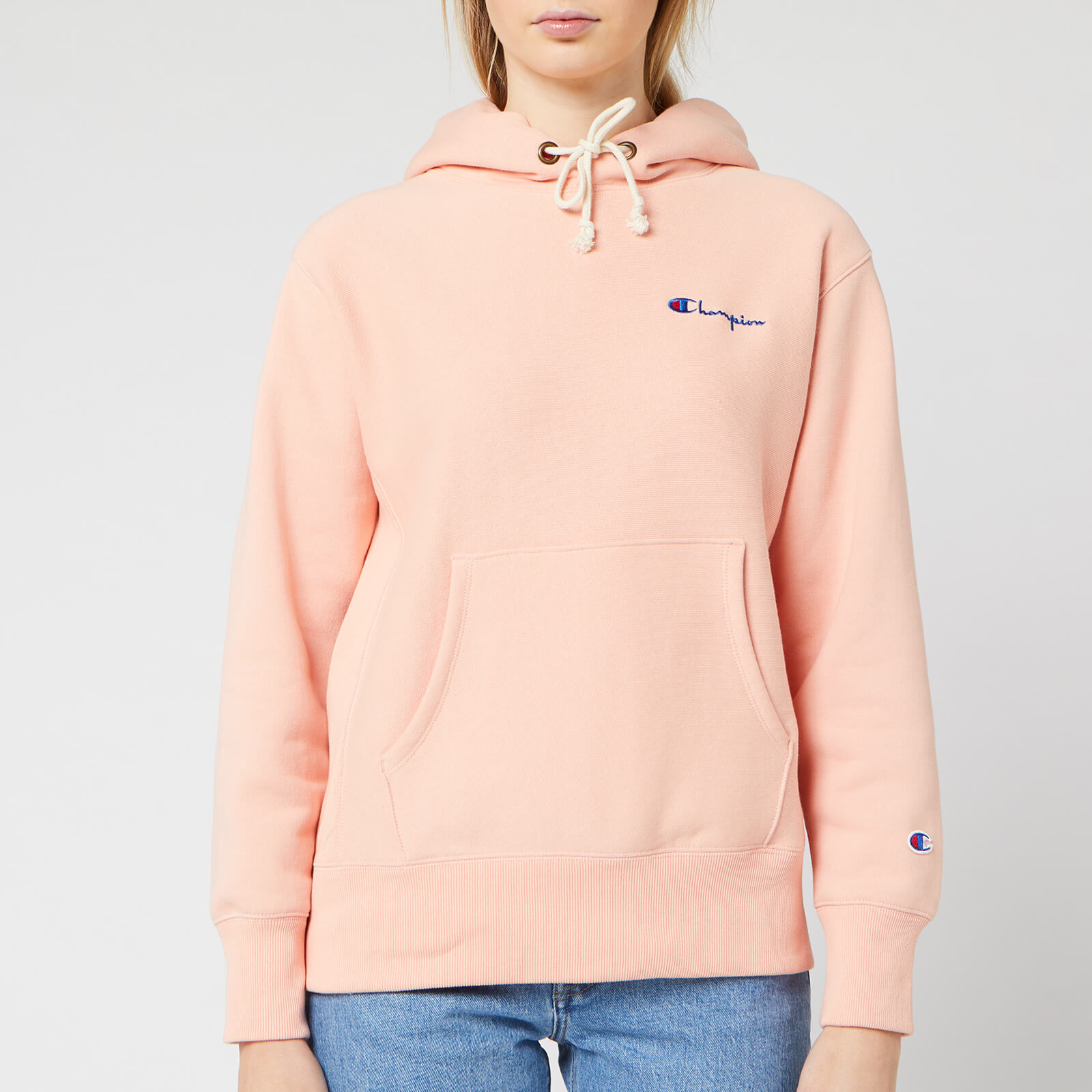 peach champion hoodie women's