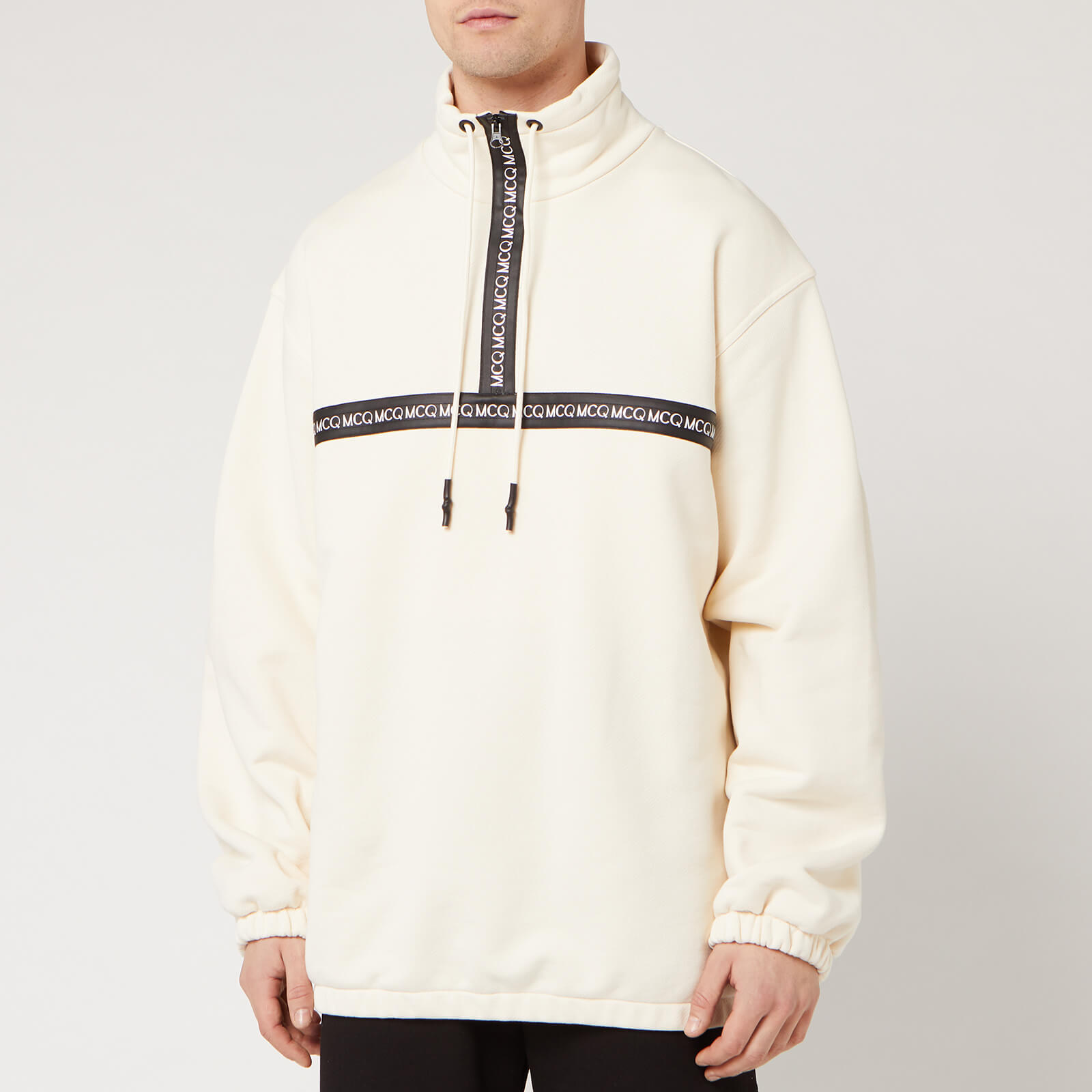 zip funnel neck sweatshirt