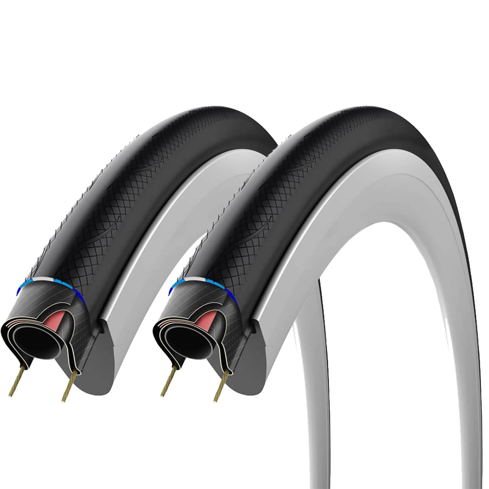 Vittoria Rubino Pro Speed G+ Isotech Clincher Road Tyre Twin Pack