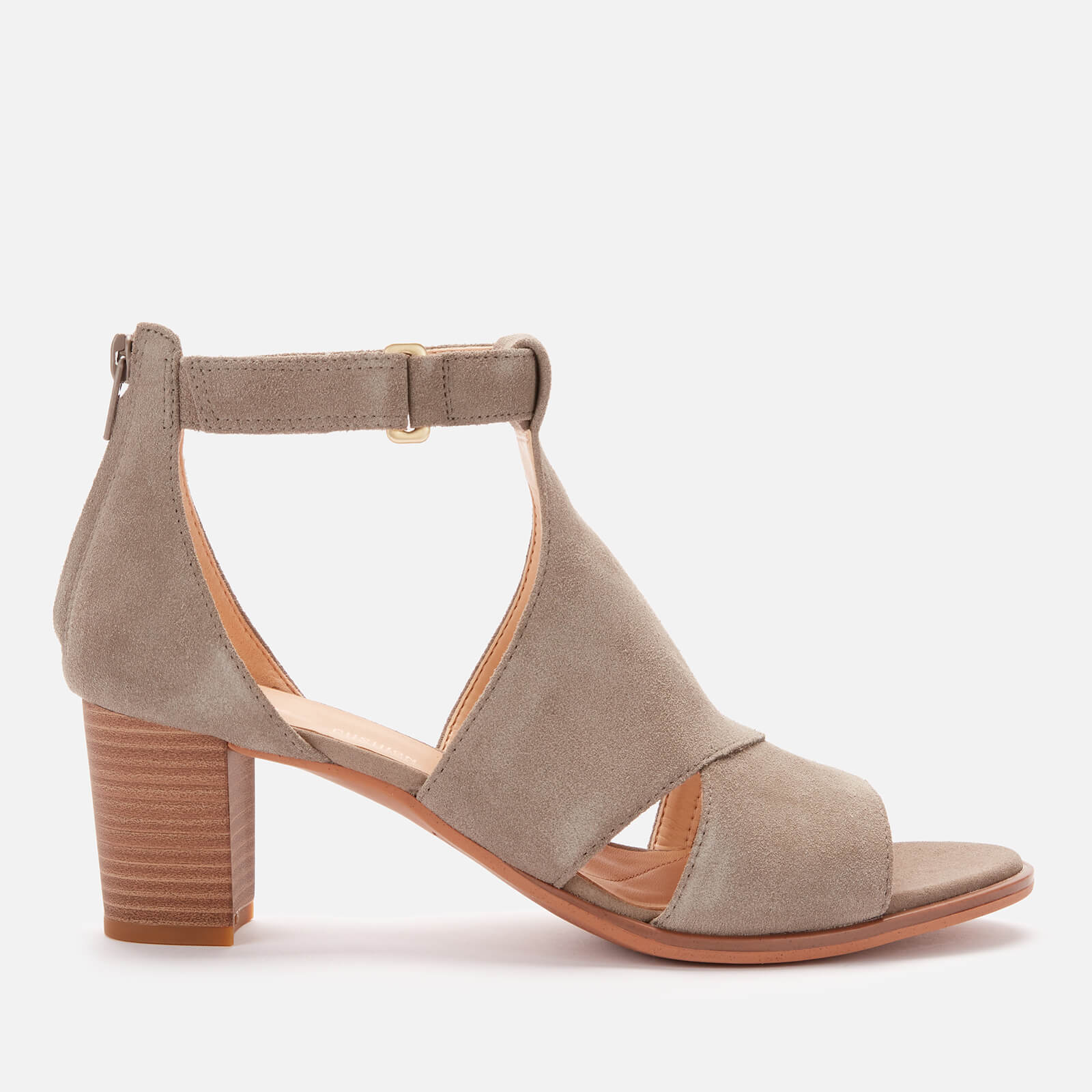 clarks suede heels