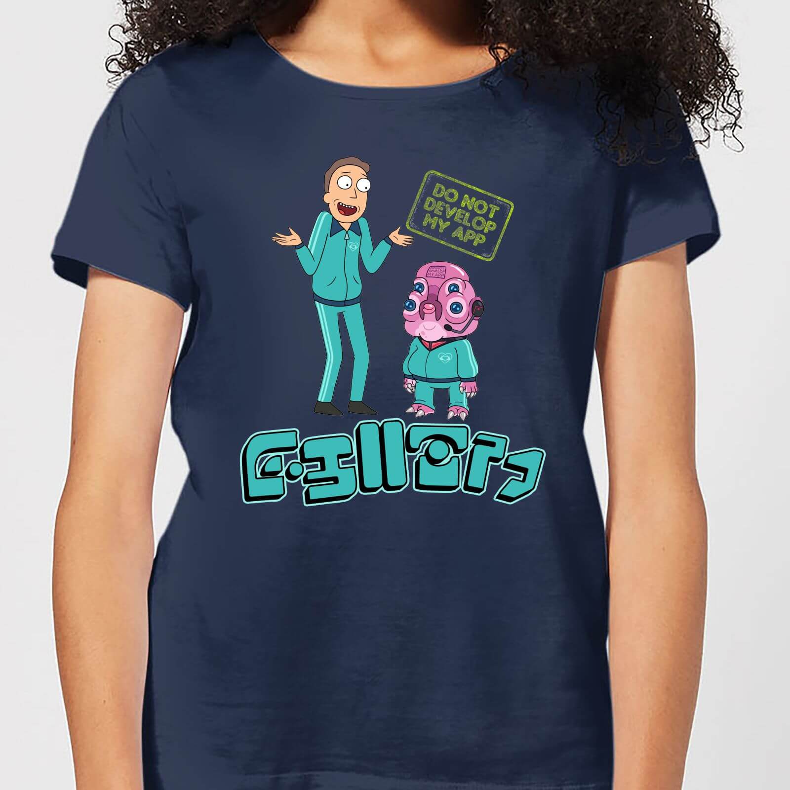 Rick And Morty Do Not Develop My App Women S T Shirt Navy