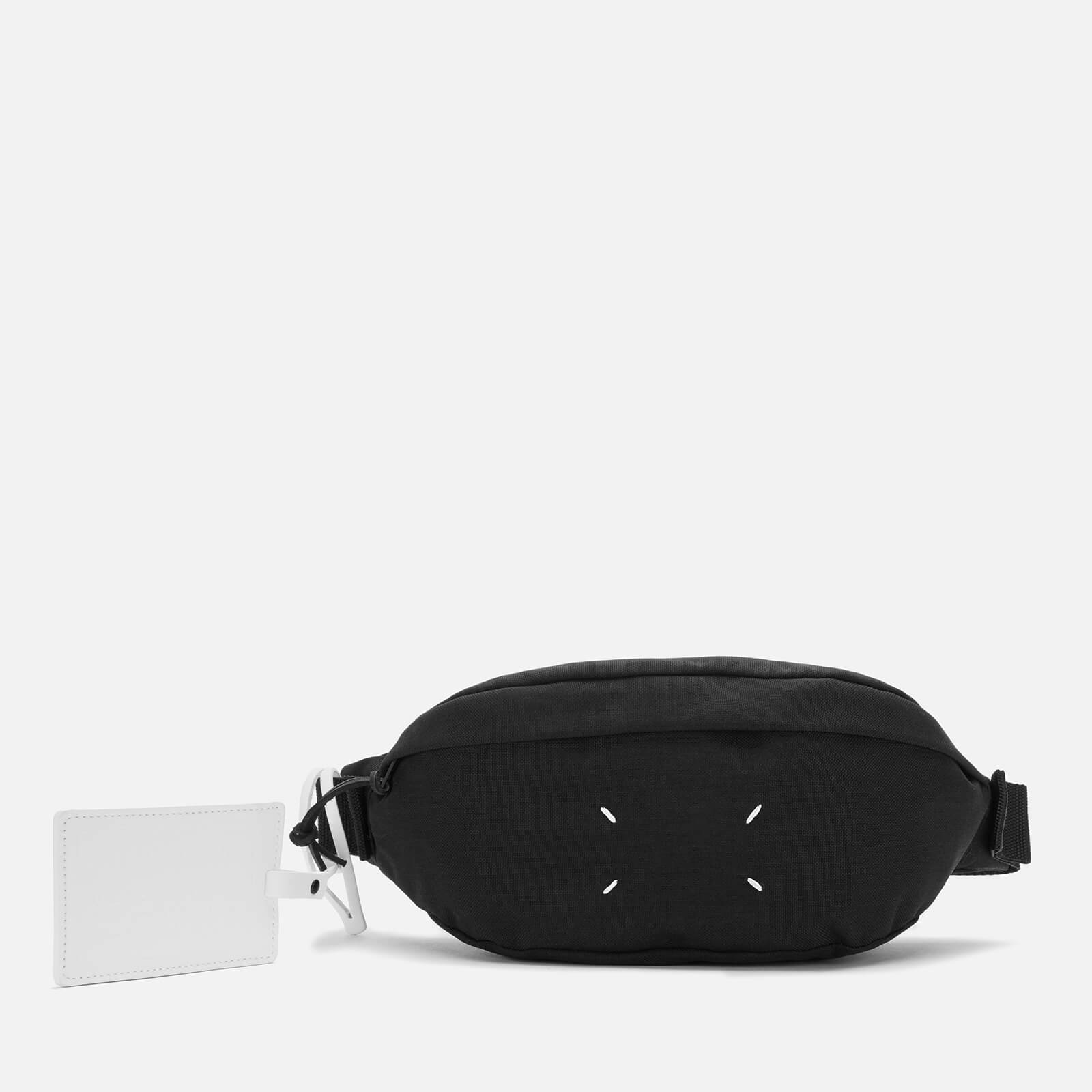 black canvas bum bag