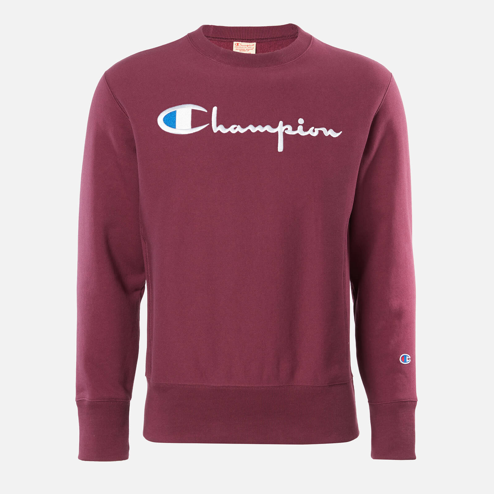 burgundy champion crewneck sweatshirt