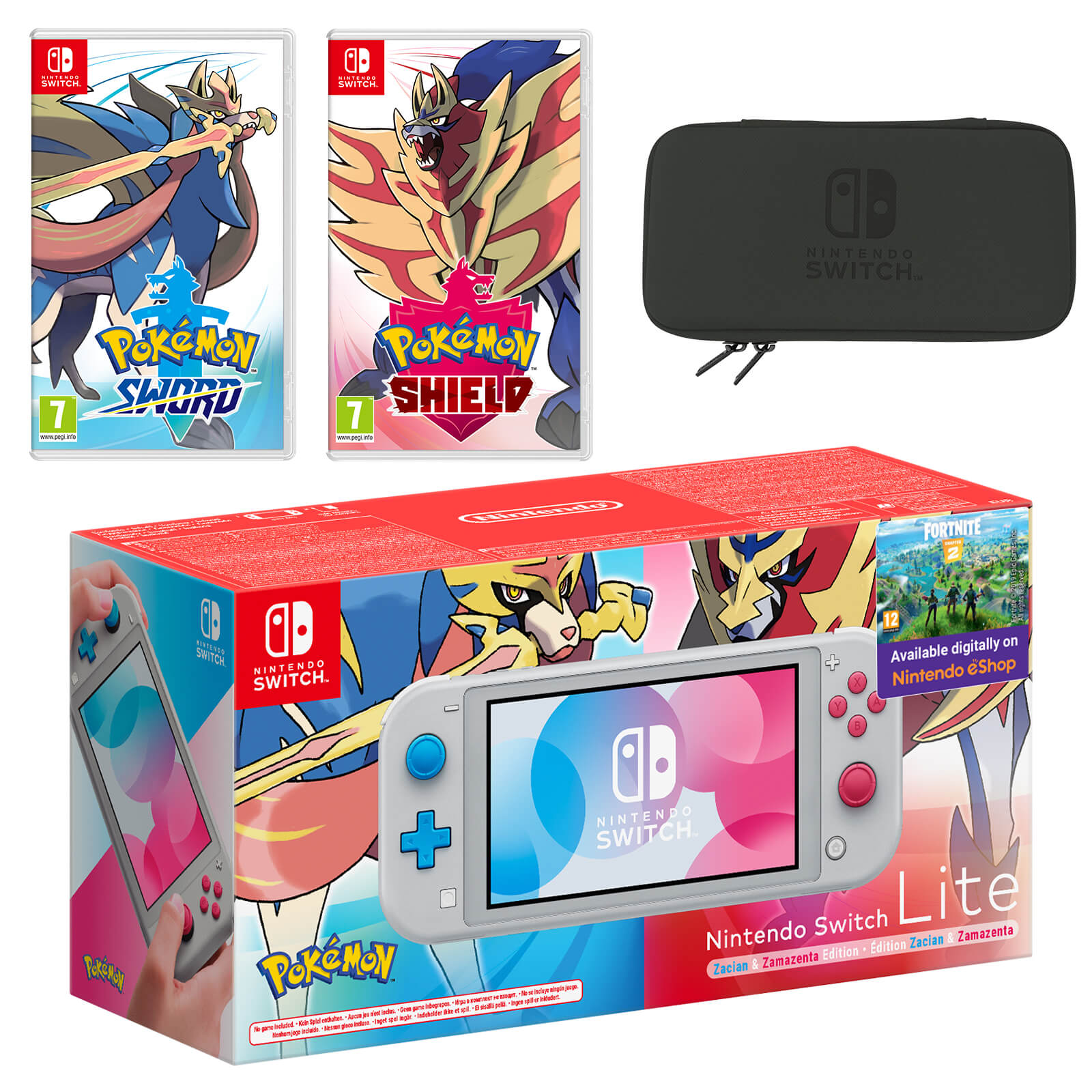 Nintendo Switch Lite Zacian Zamazenta Edition Pokemon Sword And Pokemon Shield Double Pack Nintendo Official Uk Store
