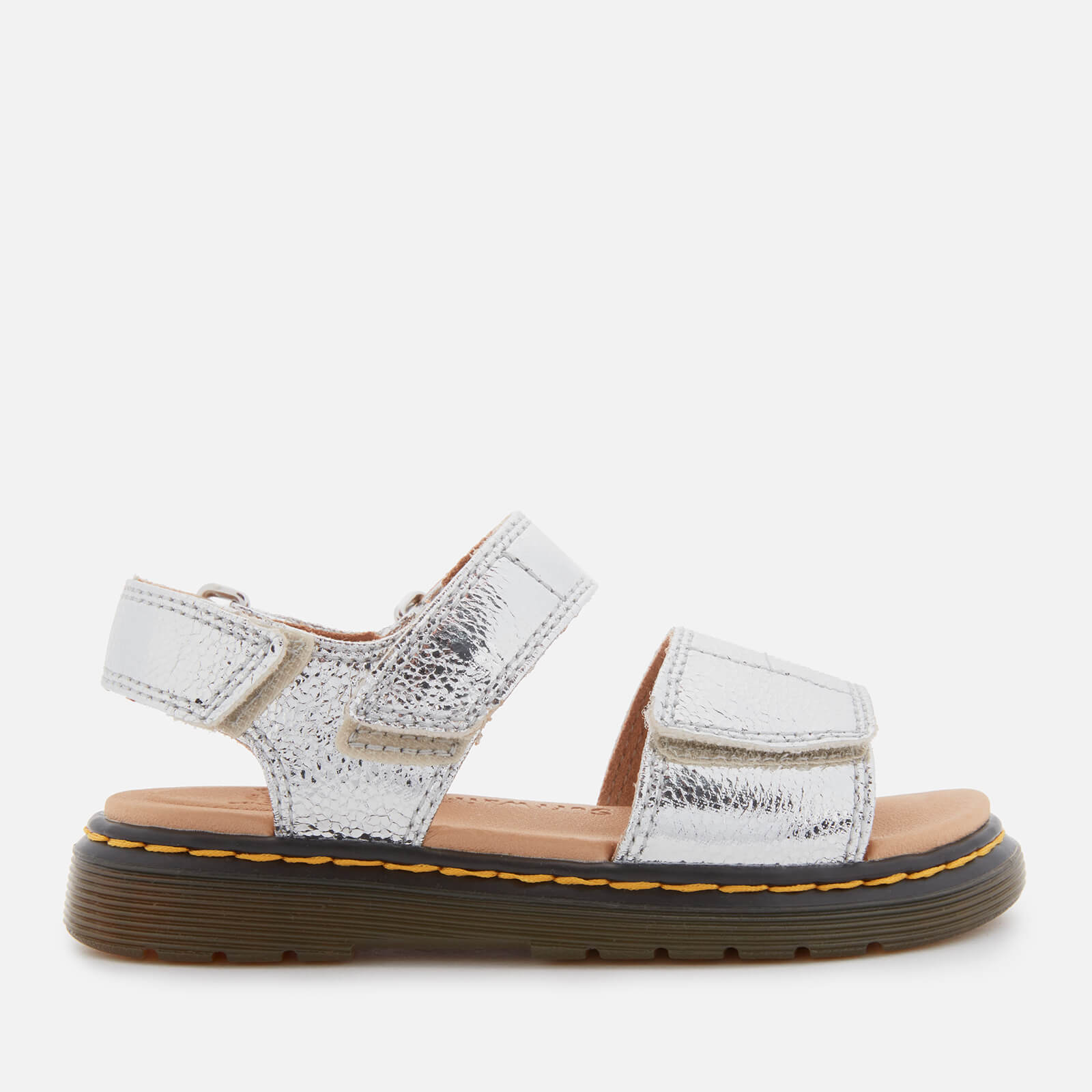 dr martens silver sandals