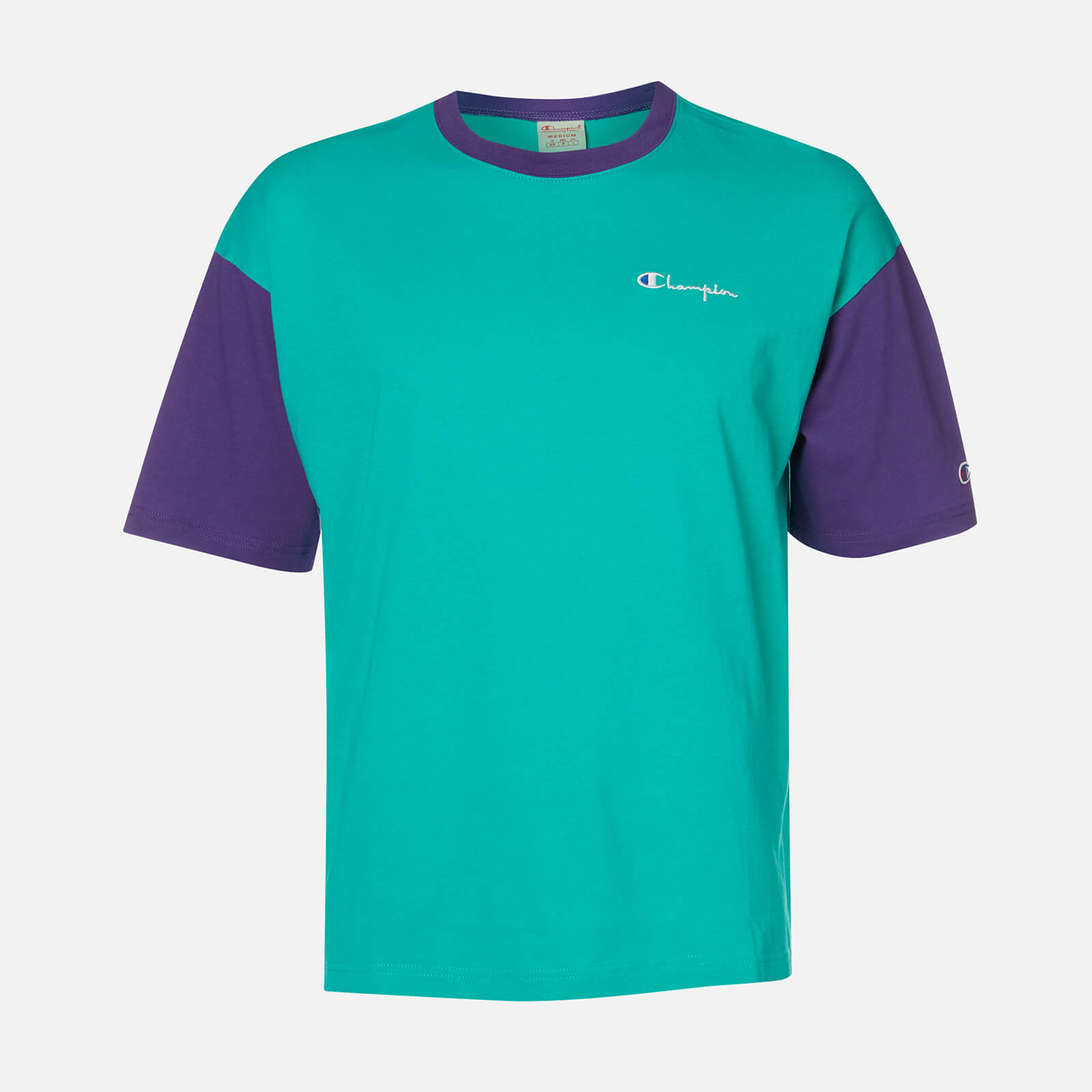 champion shirt teal