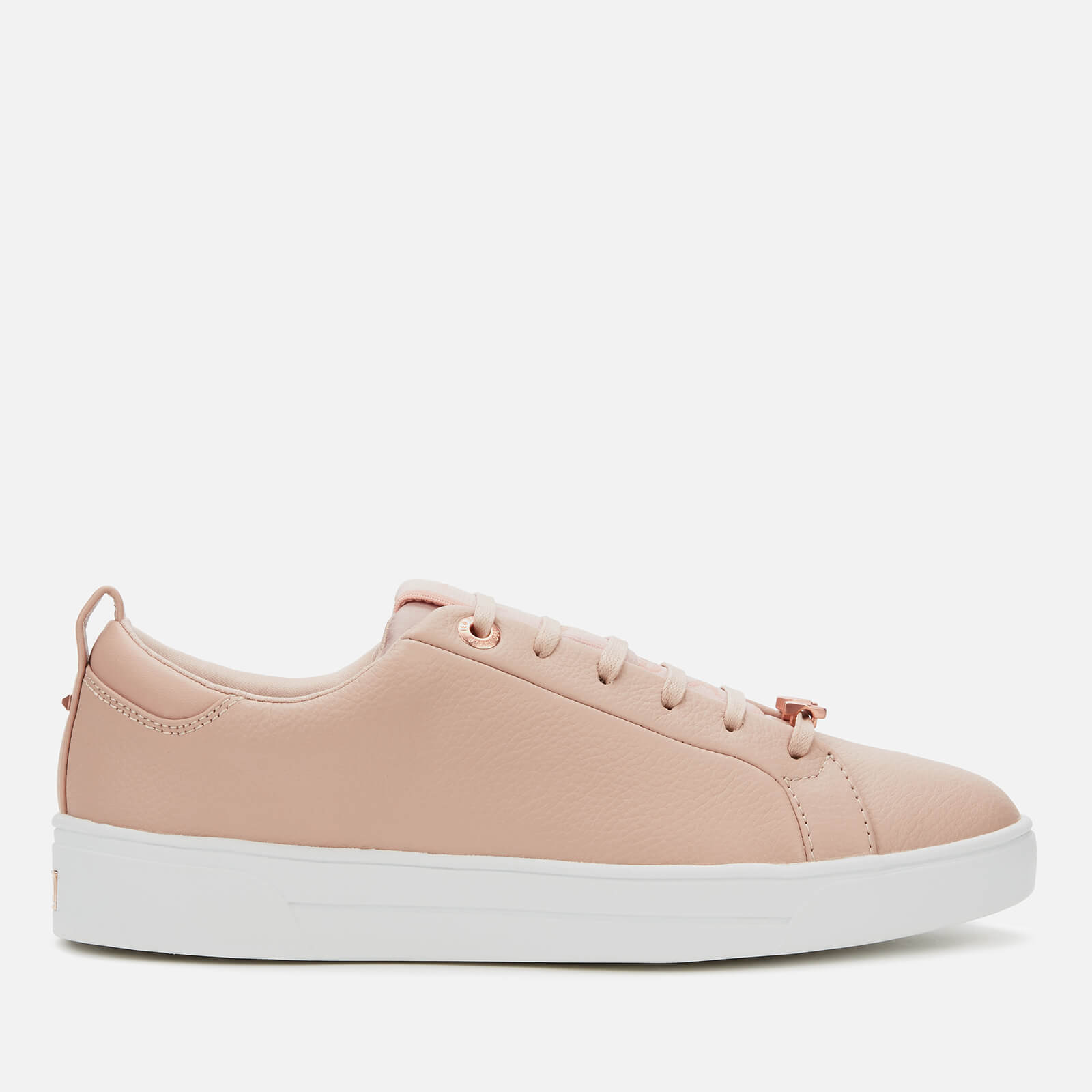 Tedah Branded Leather Trainers - Pink 