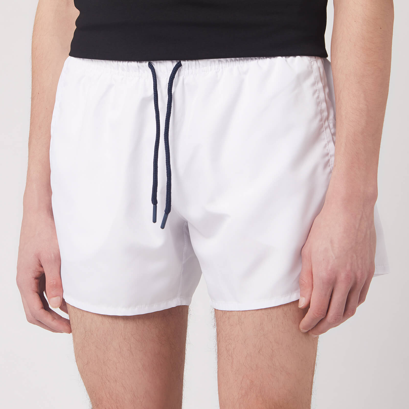 white armani swim shorts