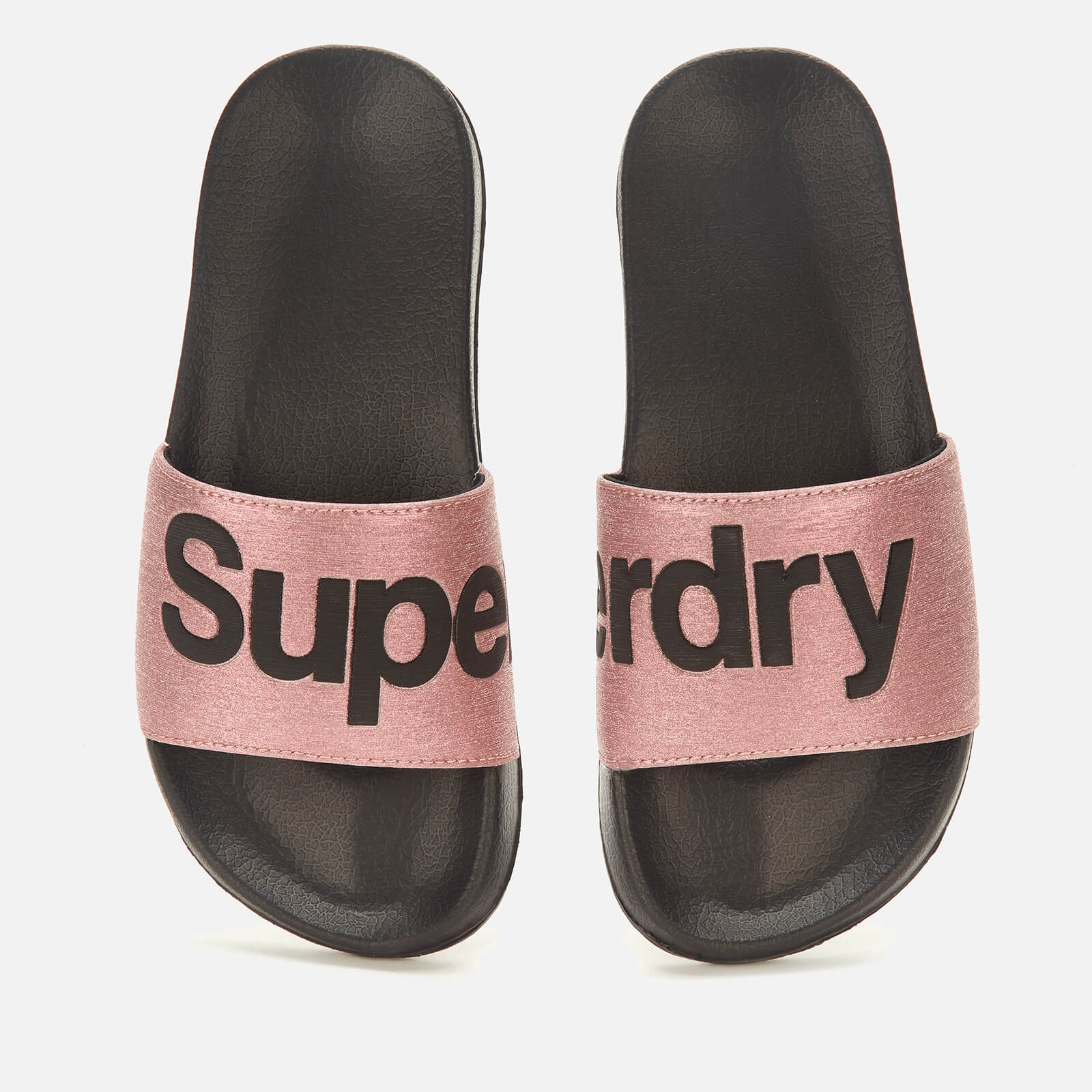 Superdry Women S Pool Slide Sandals Rose Gold Free Uk Delivery Allsole