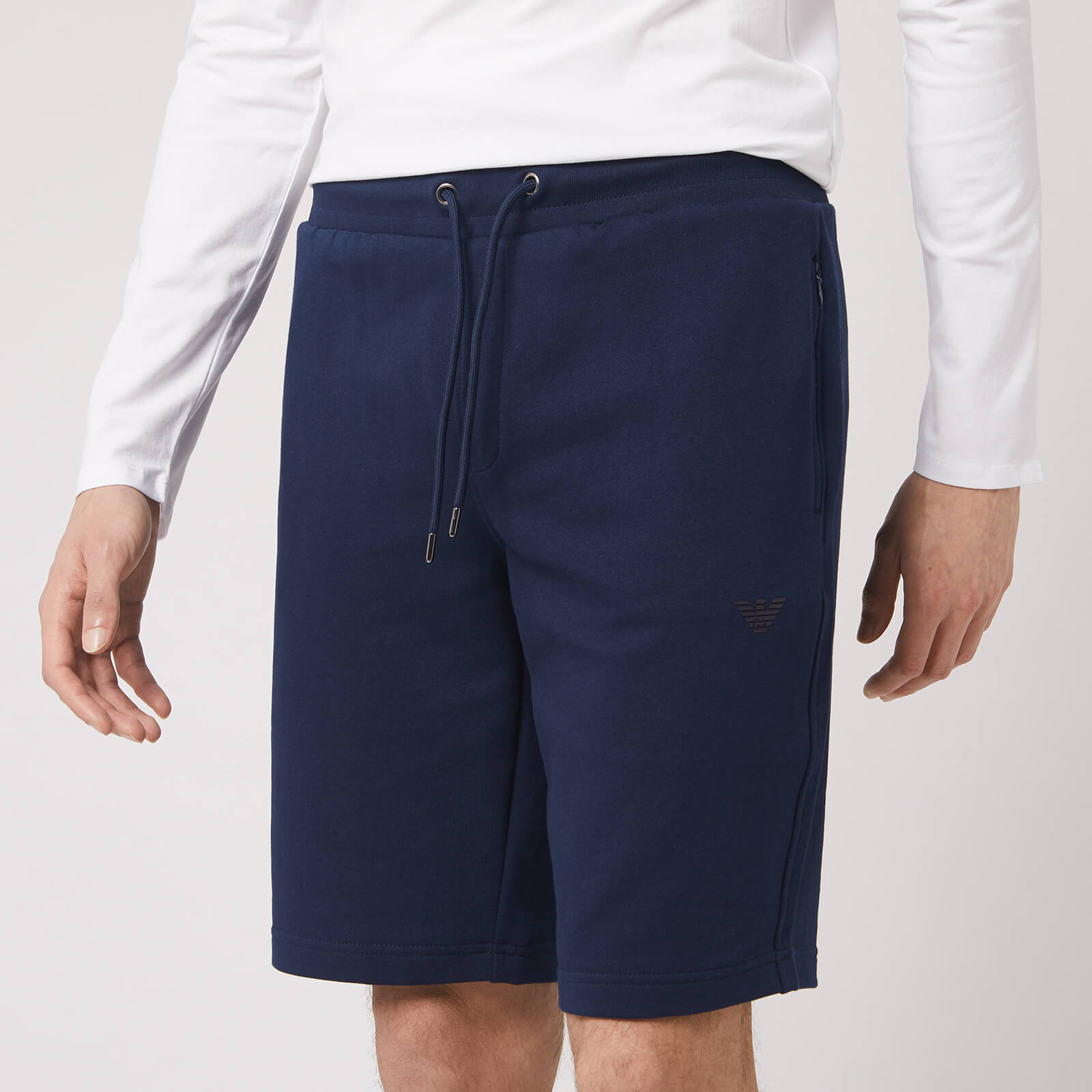 mens navy jersey shorts