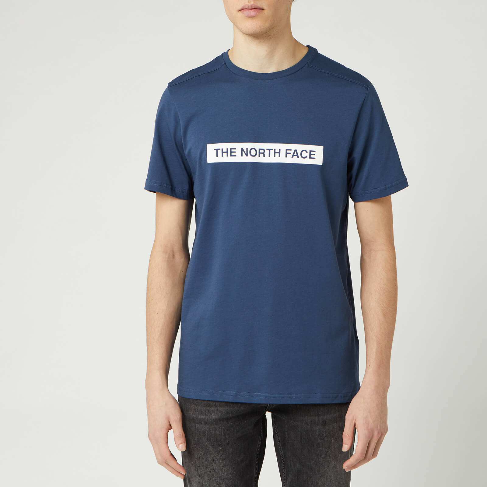 light blue north face t shirt