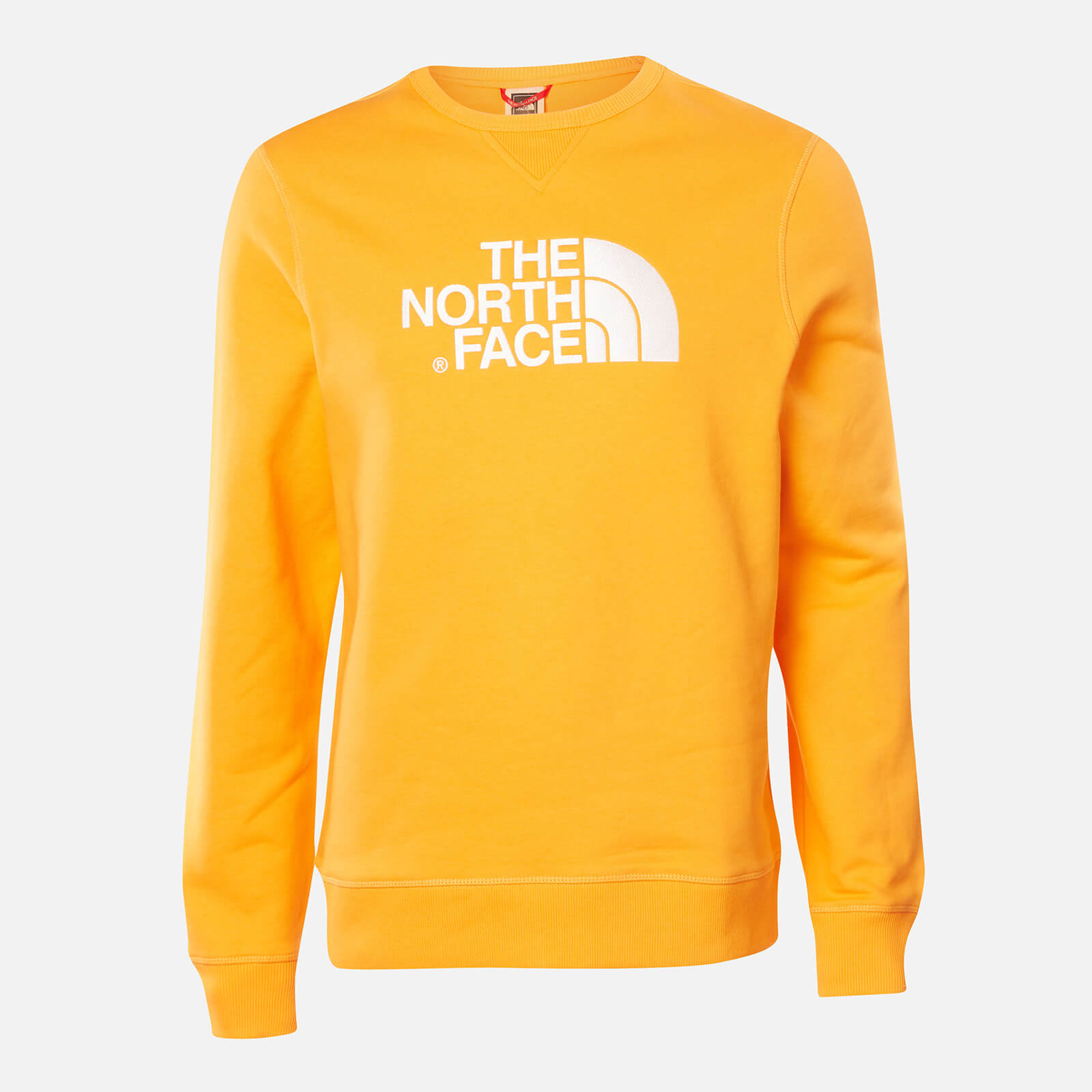 yellow north face jumper